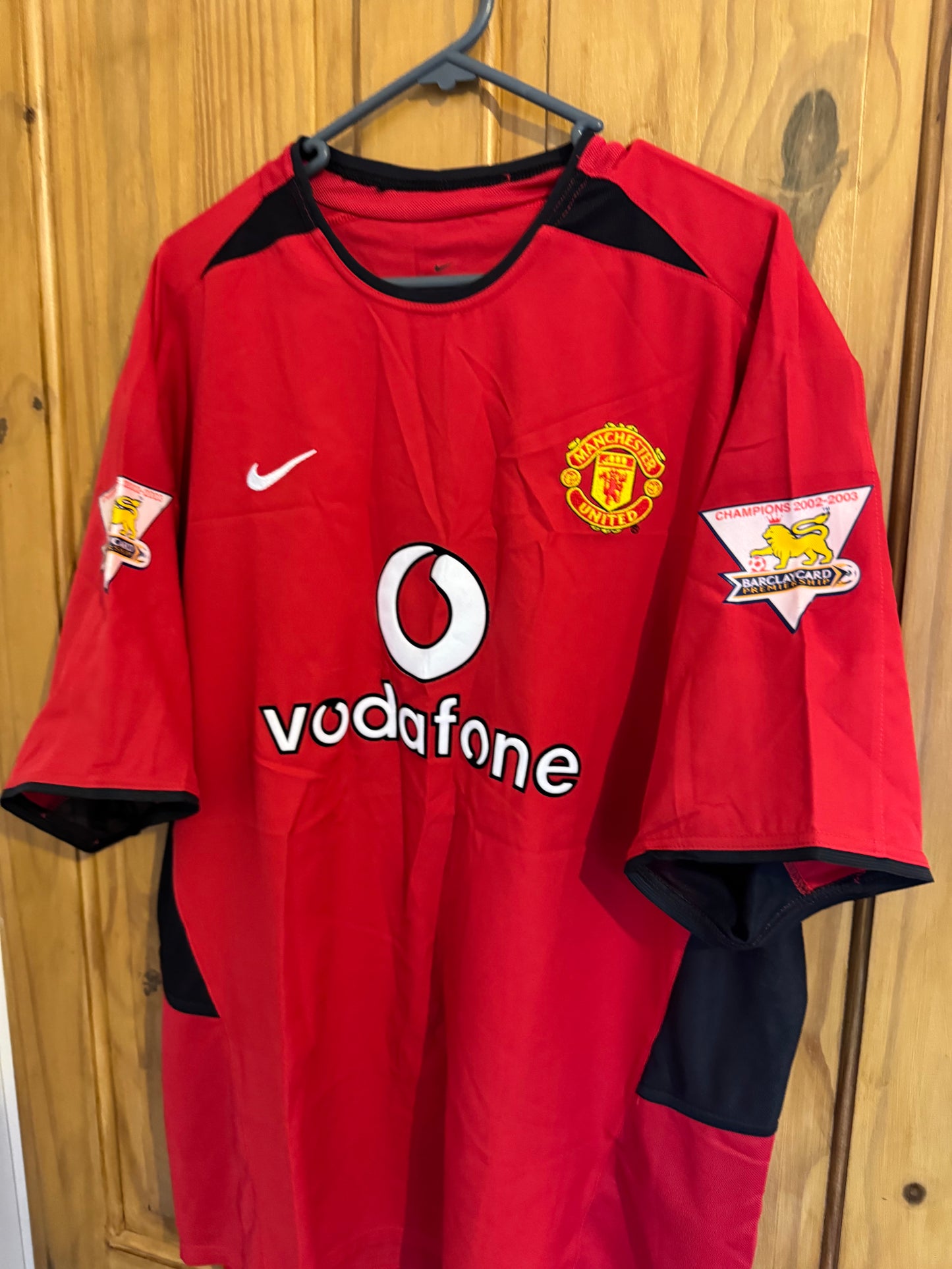 Manchester United Football Shirt - 2002 / 2003 / 2004 - Home - XL - #9 Saha