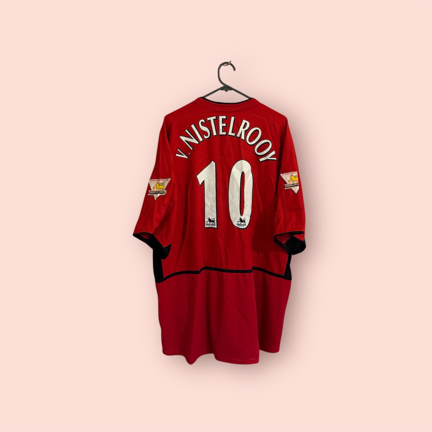 Manchester United Football Shirt - 2002 / 2003 / 2004 - Home - XXL - #10 Ruud van Nistelrooy