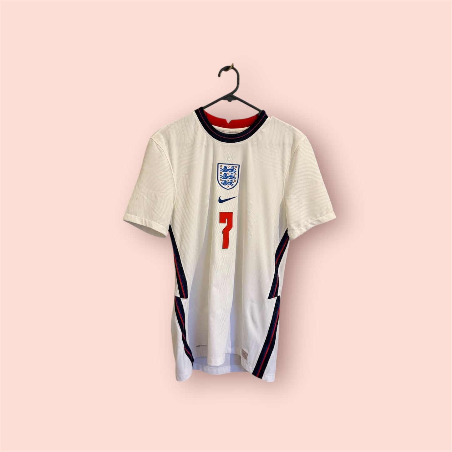 England Football Shirt - 2020 - Home - Small - Vaporknit - #7 Jack Grealish