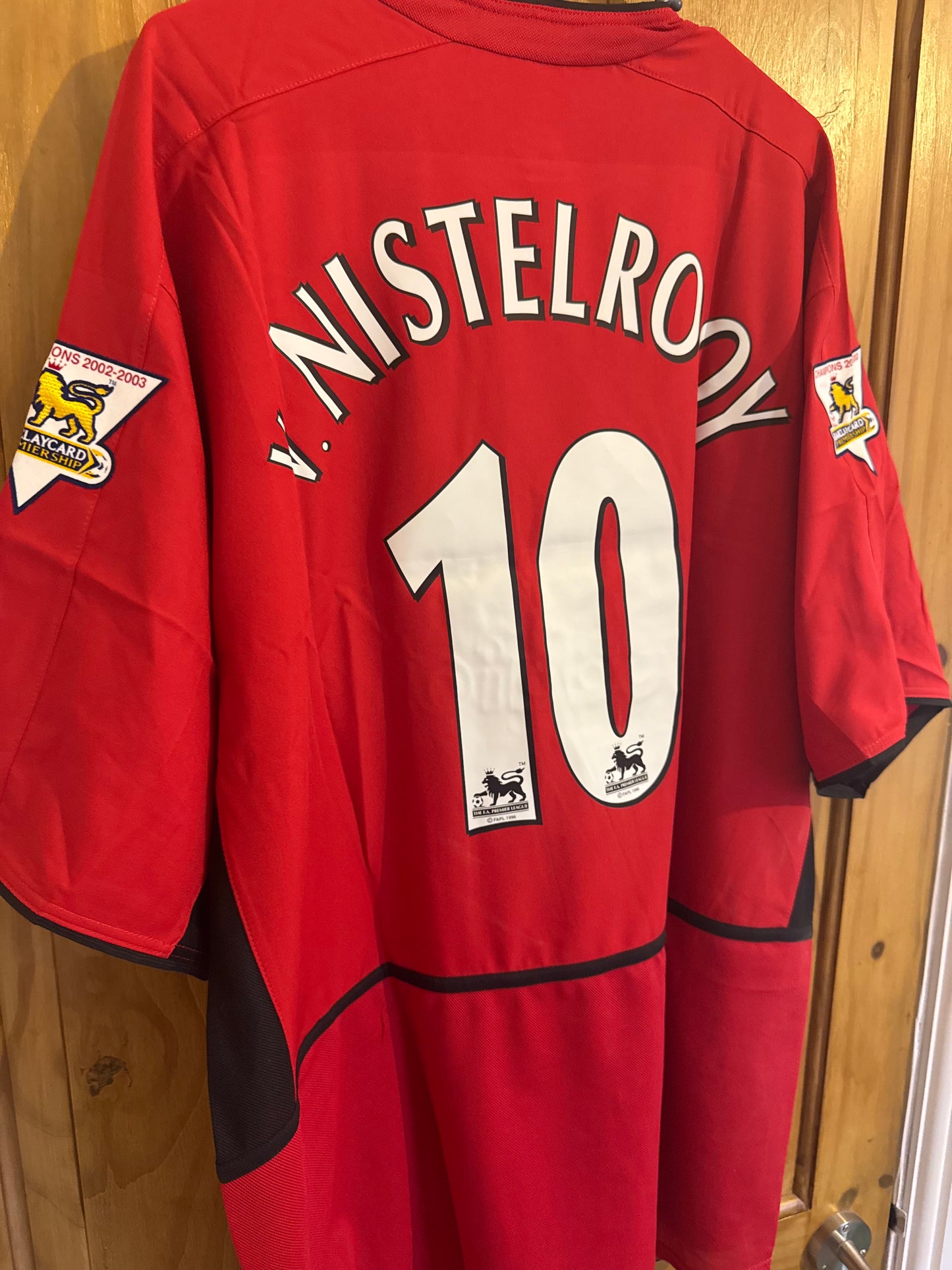 Manchester United Football Shirt - 2002 / 2003 / 2004 - Home - XXL - #10 Ruud van Nistelrooy