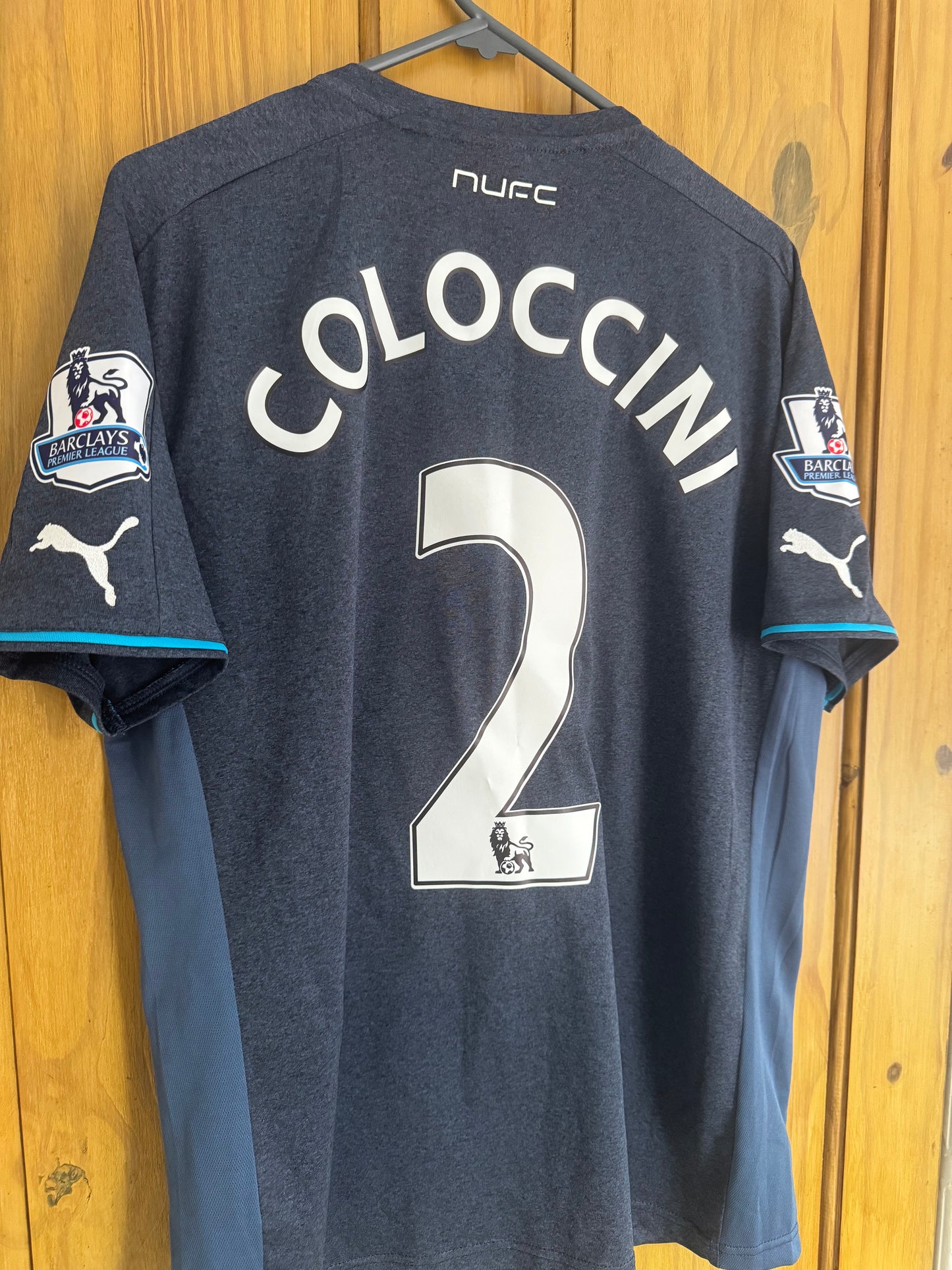 Newcastle Football Shirt - 2013 / 2014 - Away - Medium - #2 Fabricio Coloccini