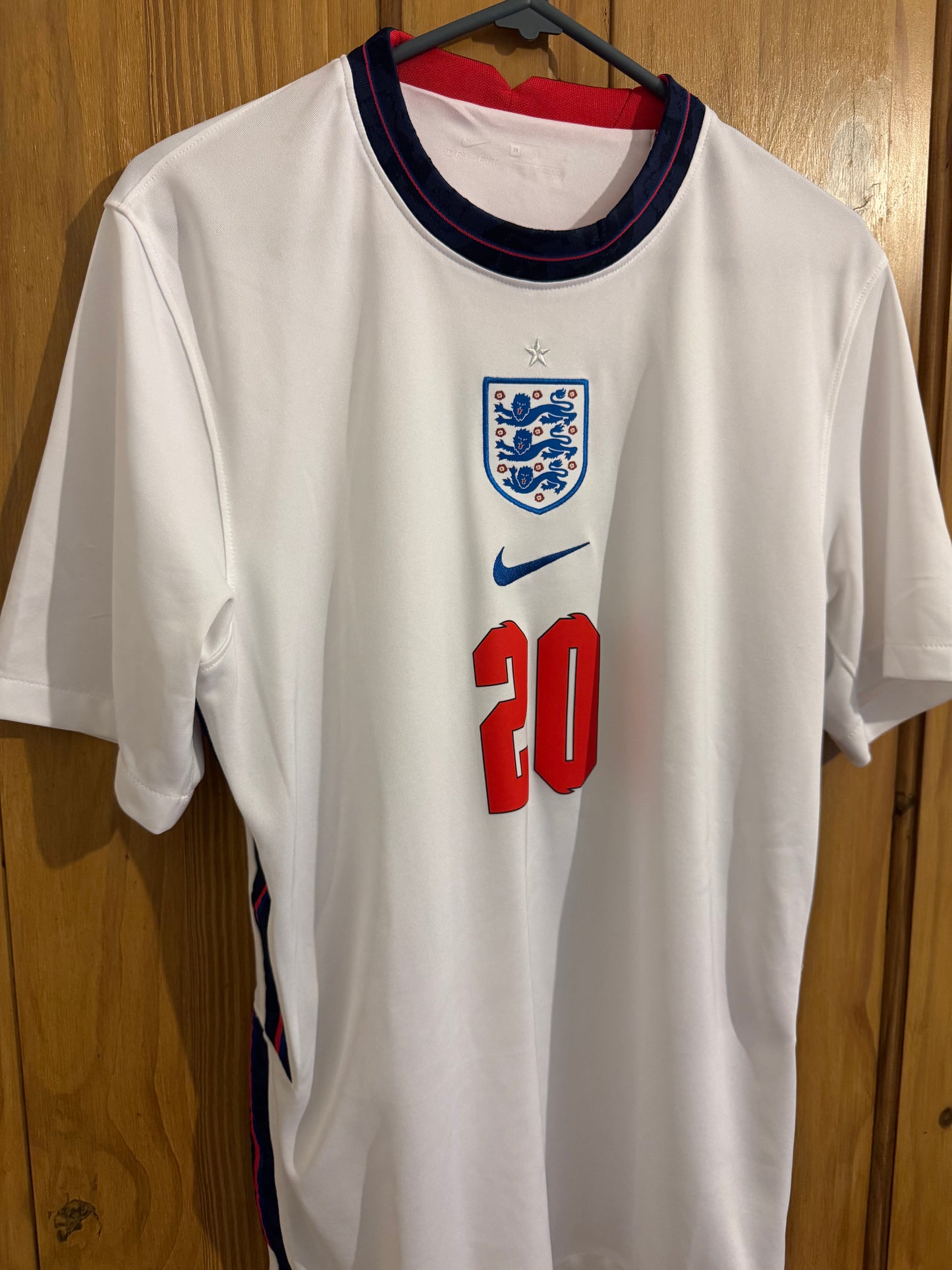 England Football Shirt - 2020 - Home - Medium - #20 Phil Foden