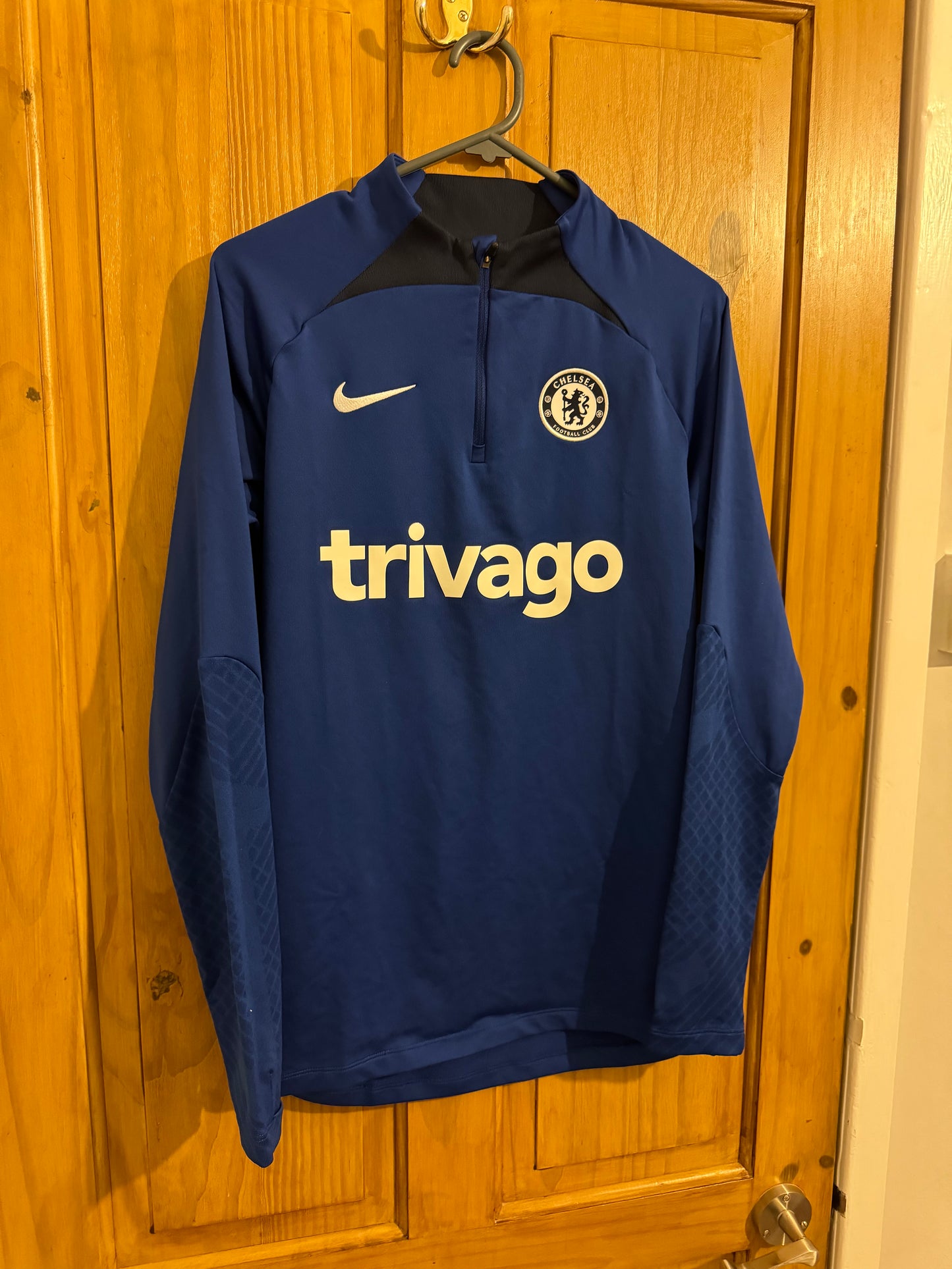Chelsea Football Shirt - 2022 / 2023 - 1/4 Zip Drill Top - Dri Fit - Small