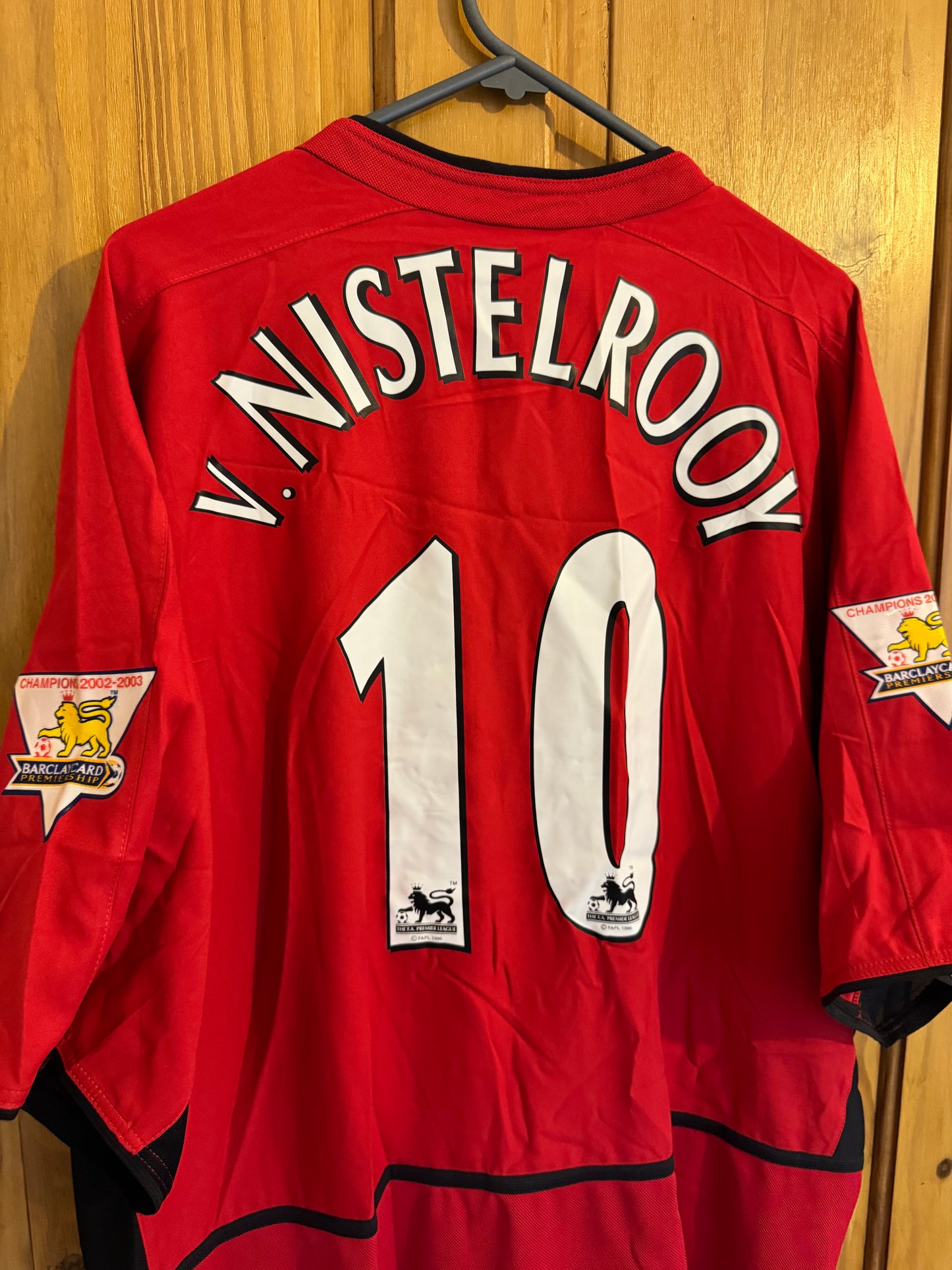 Manchester United Football Shirt - 2002 / 2003 / 2004 - Home - XXL - #10 Ruud van Nistelrooy