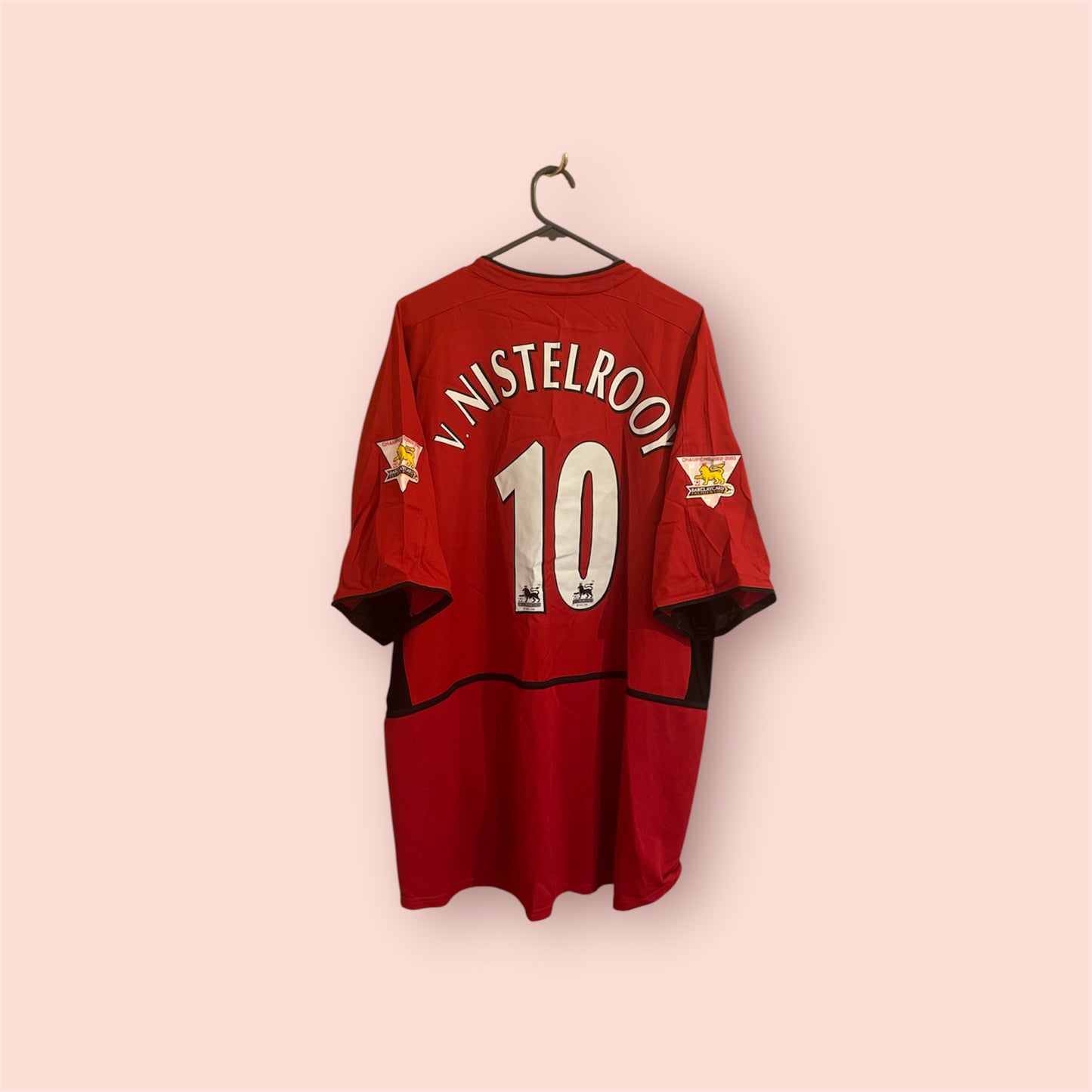 Manchester United Football Shirt - 2002 / 2003 / 2004 - Home - XXL - #10 Ruud van Nistelrooy