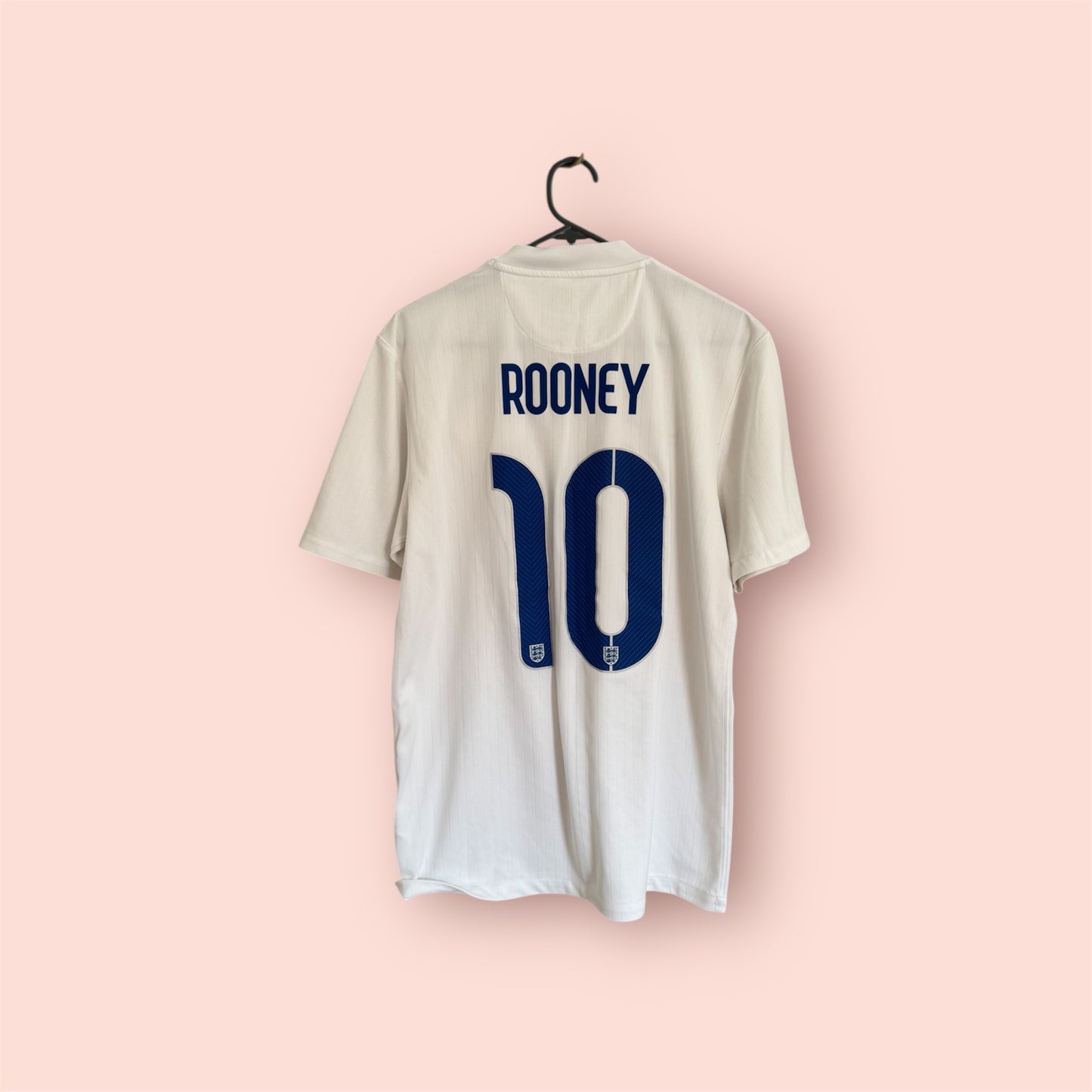 England Football Shirt - 2014 - Home - Medium - #10 Wayne Rooney