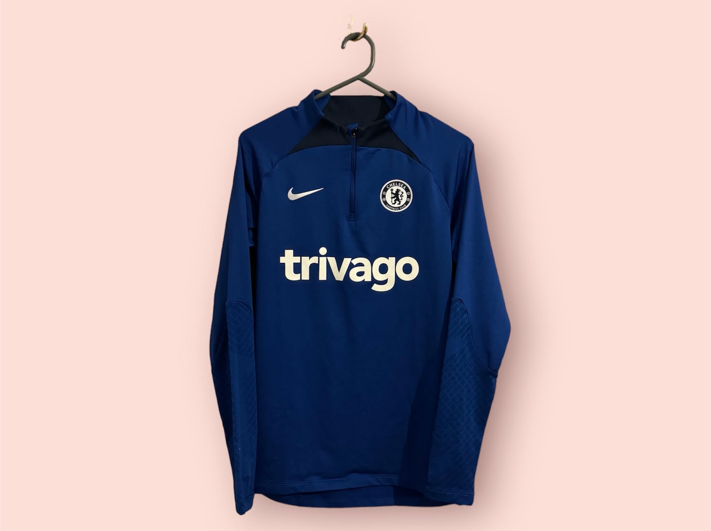 Chelsea Football Shirt - 2022 / 2023 - 1/4 Zip Drill Top - Dri Fit - Small