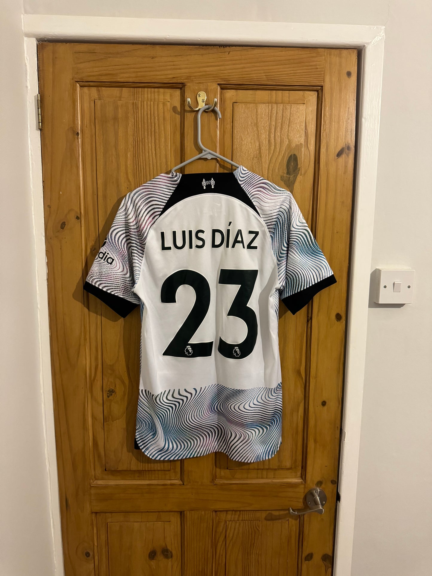 Liverpool Football Shirt - 2022 / 2023 - Away - Small - #23 Luis Diaz