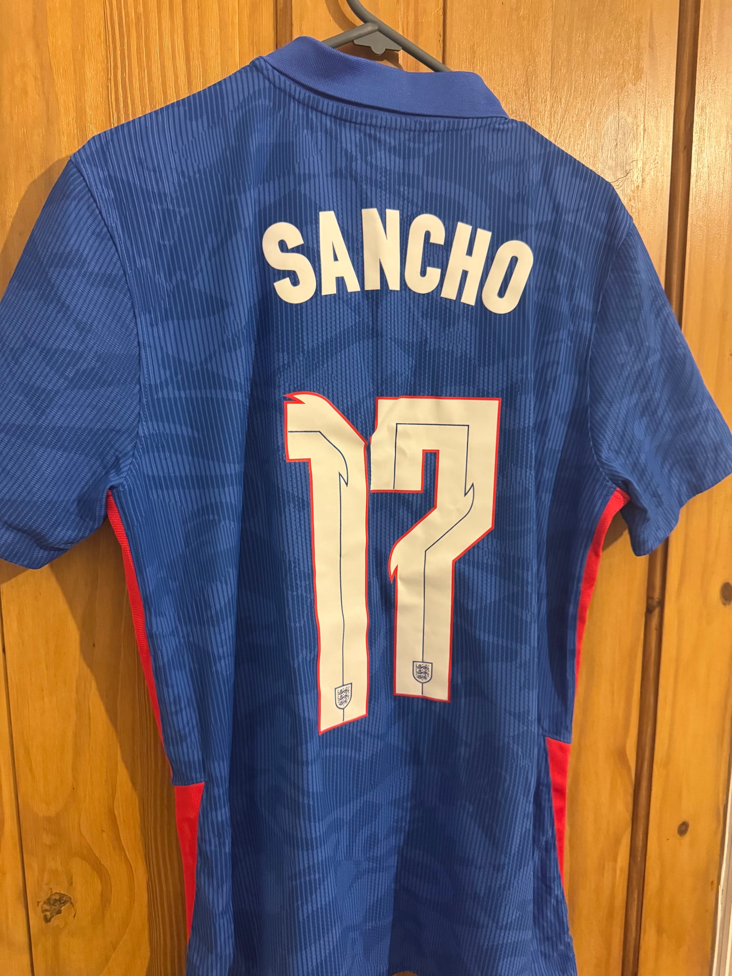 England Football Shirt - 2020 - Away - Medium - #17 Sancho - Vaporknit