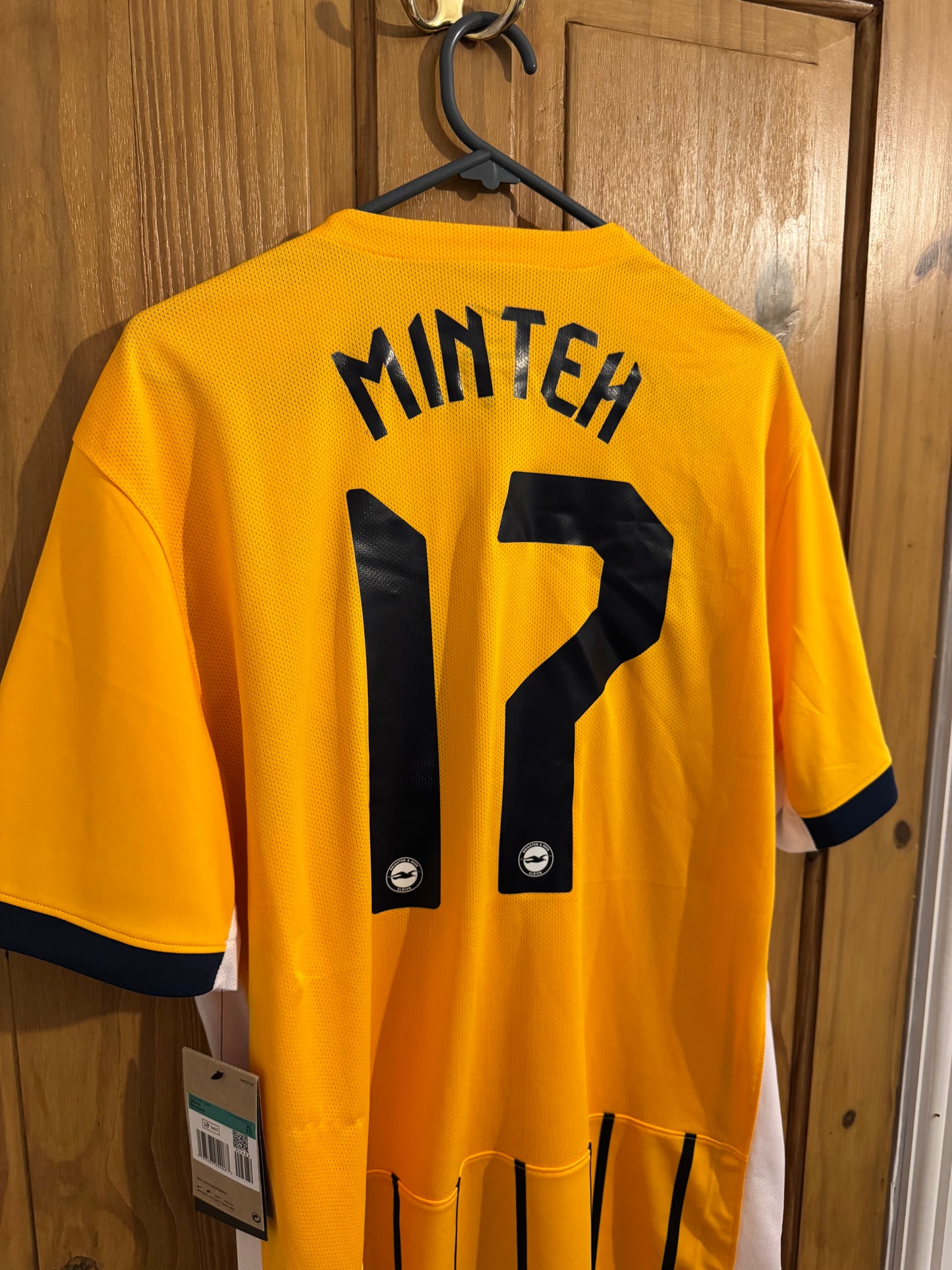 Brighton & Hove Albion Football Shirt - 2024 / 2025 - Away - XL - #17 Yankuba Minteh