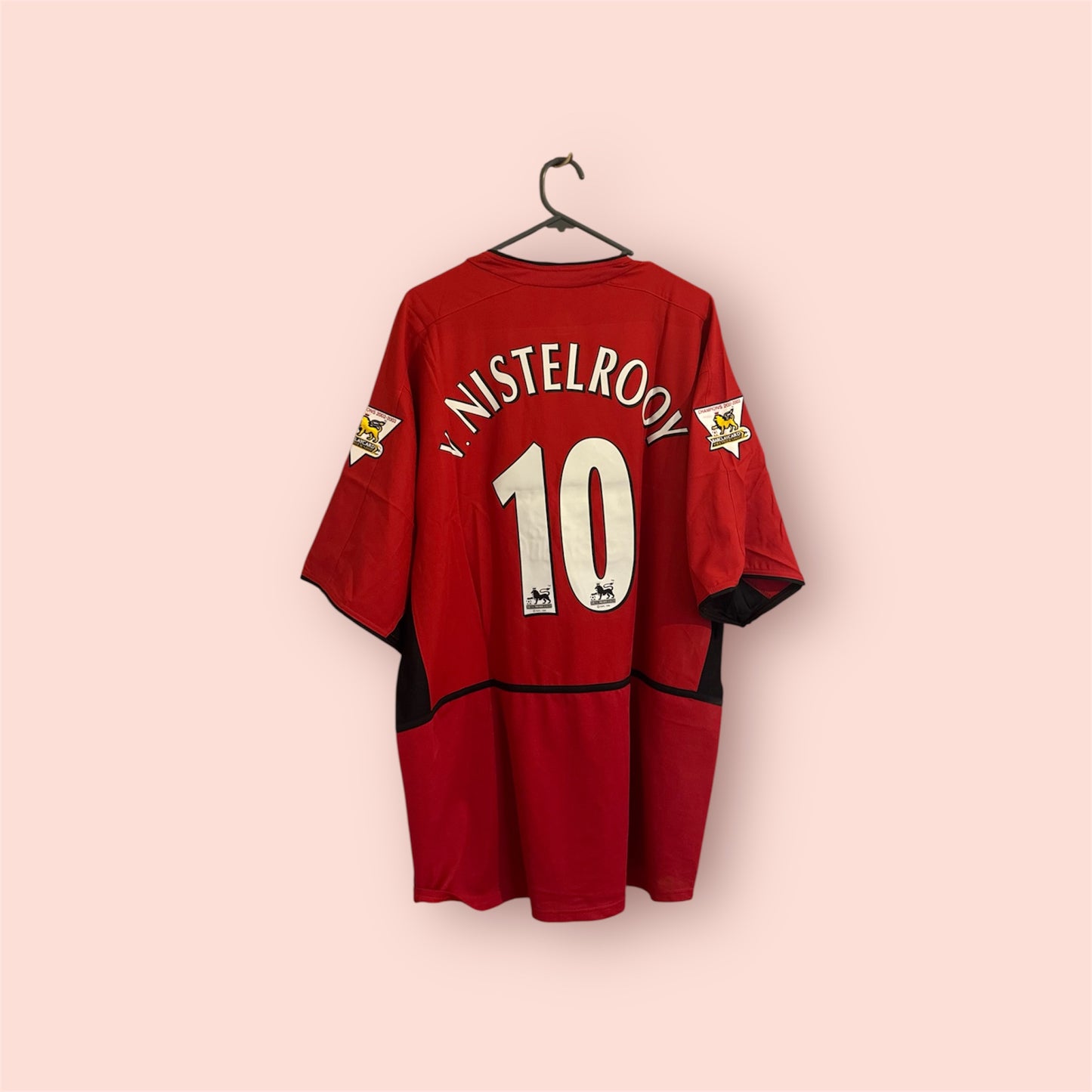 Manchester United Football Shirt - 2002 / 2003 / 2004 - Home - XXL - #10 Ruud van Nistelrooy