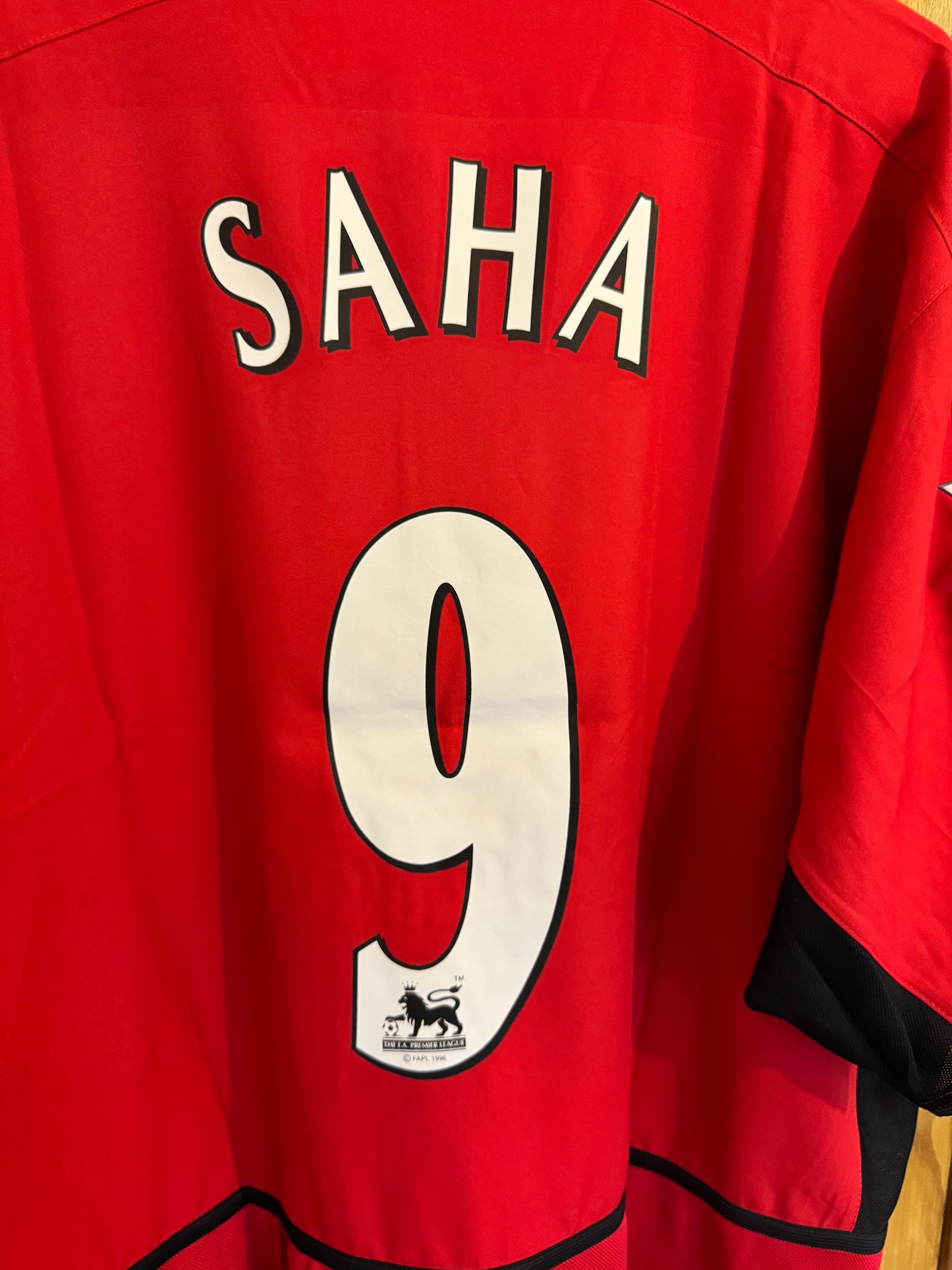 Manchester United Football Shirt - 2002 / 2003 / 2004 - Home - XL - #9 Saha