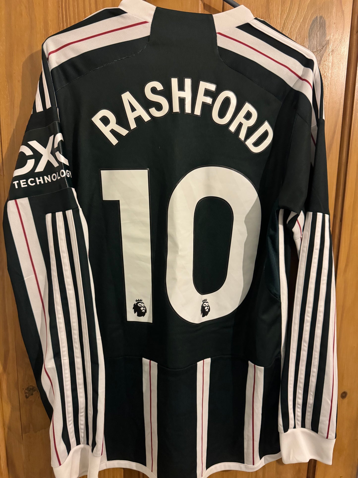 Manchester United Football Shirt - 2023 / 2024 - Away - Small - #10 Rashford - Long Sleeves