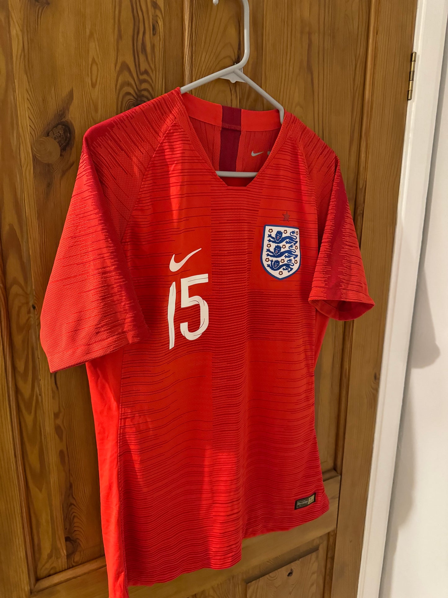 England Football Shirt - 2018 - Away - XL - #15 VaporKnit - Player Issue!