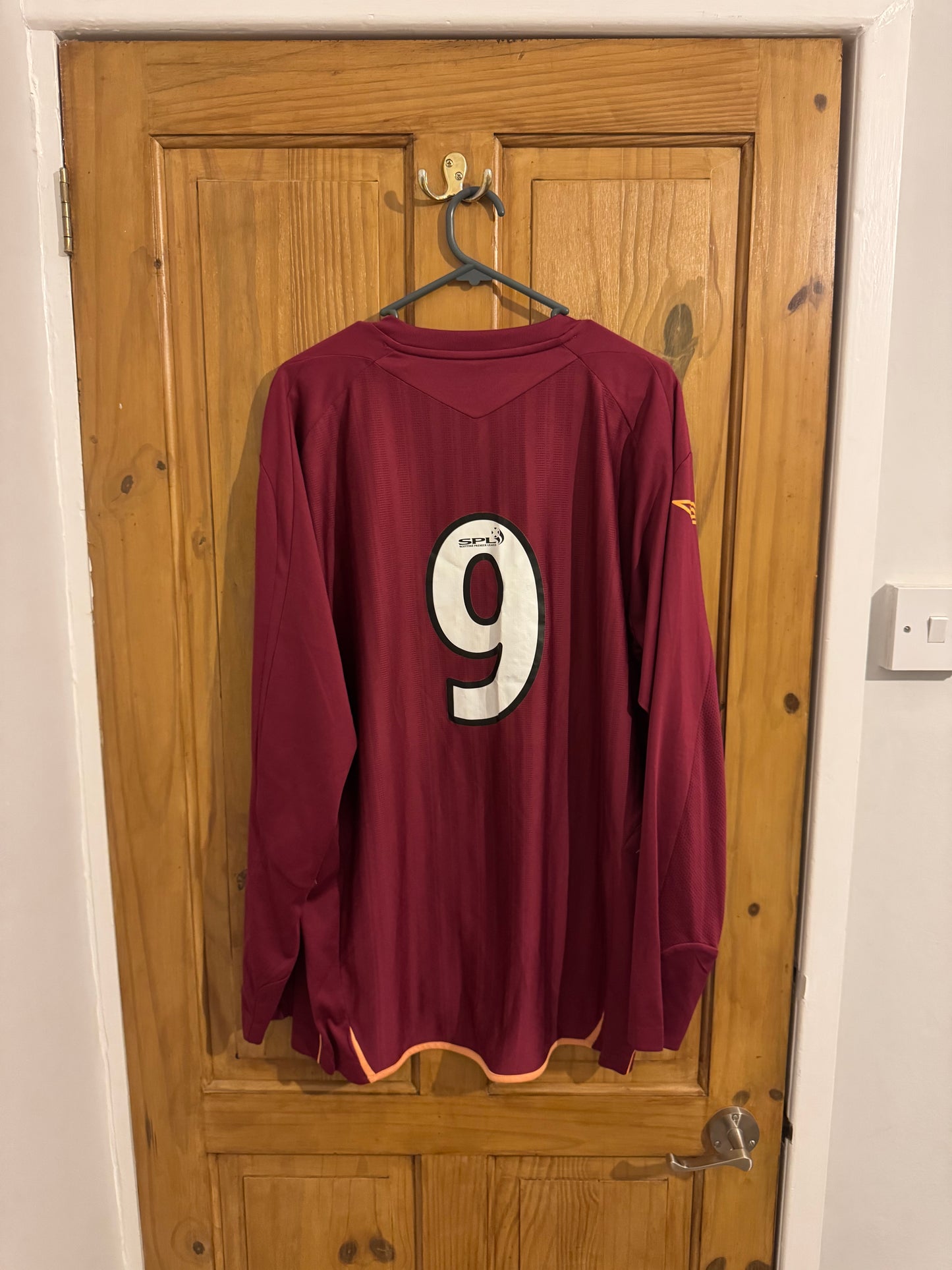 Heart Of Midlothian FC - Hearts Football Shirt - 2007 / 2008 - LS - XL - #9 Nade