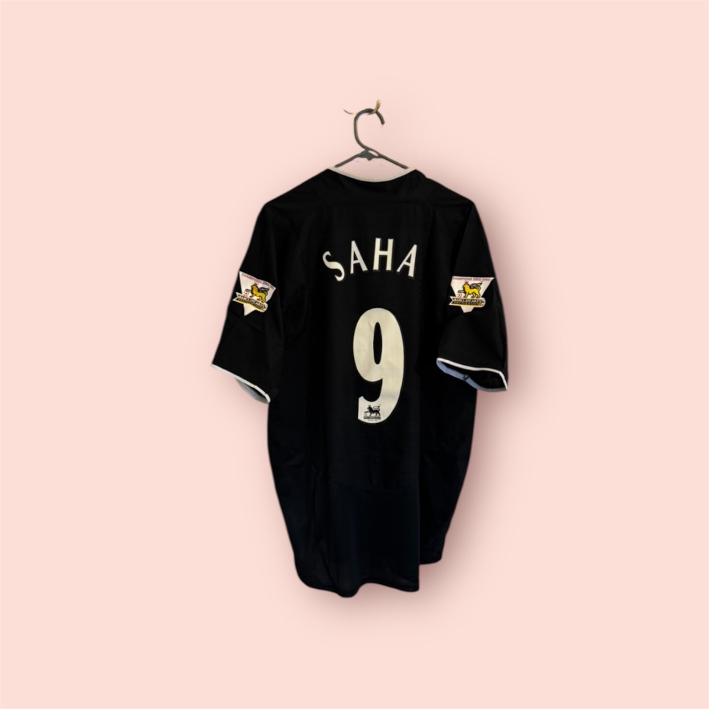 Manchester United Football Shirt - 2003 / 2004 - Away - Medium - #9 Louis Saha