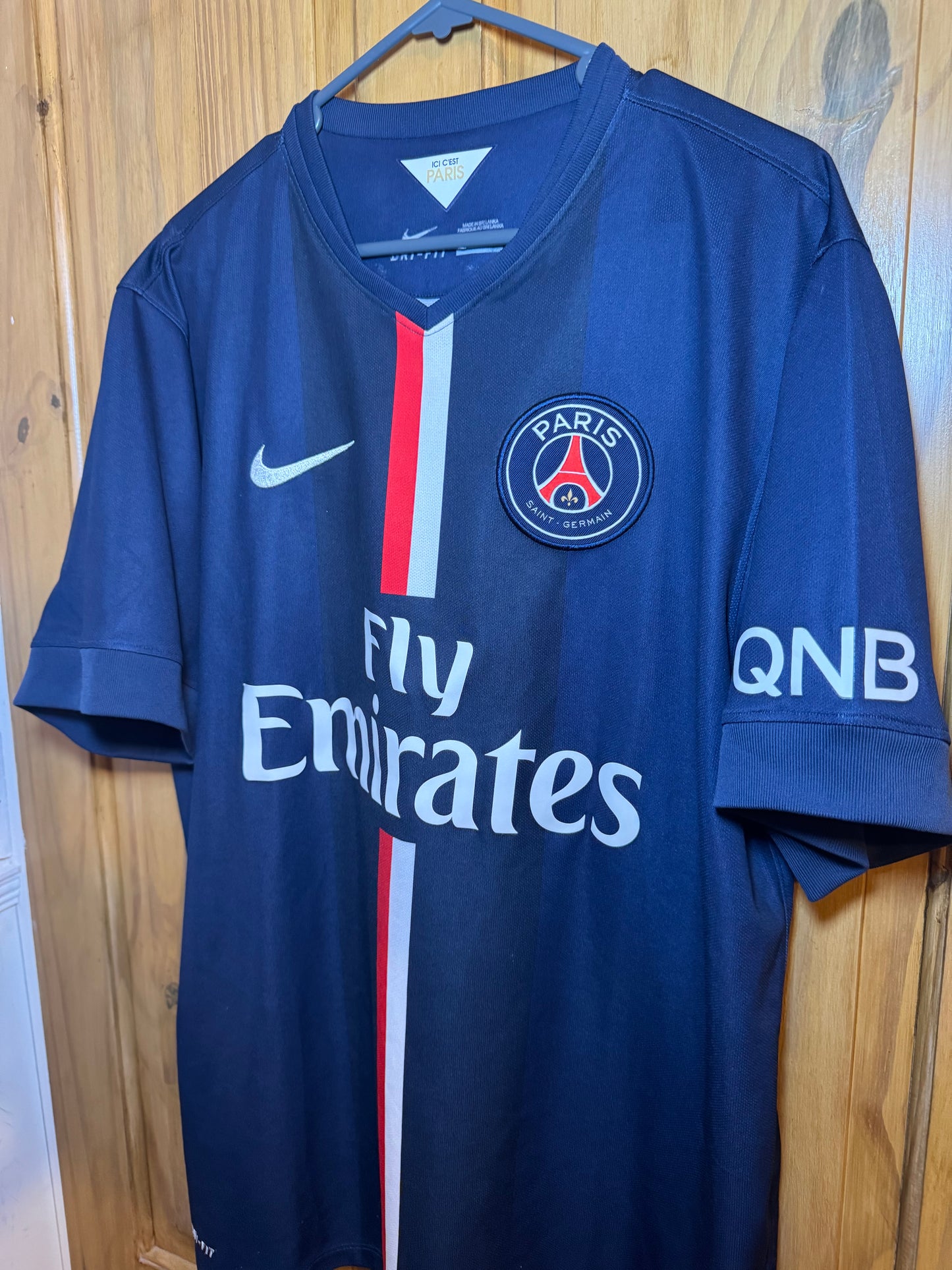 PSG Football Shirt - Paris Saint Germain - 2014 / 2015 - Home - XL - #10 Ibrahimovic