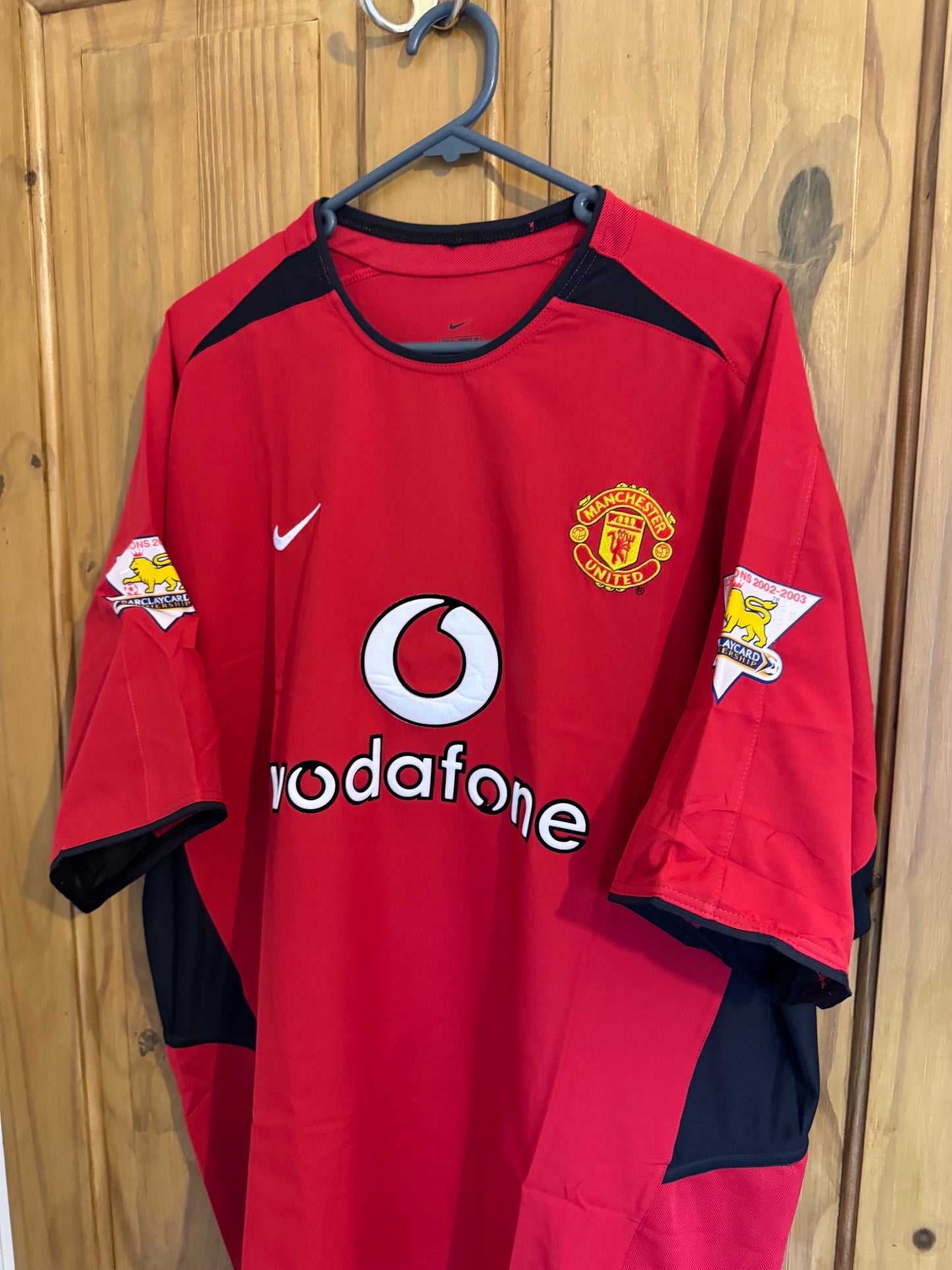 Manchester United Football Shirt - 2002 / 2003 / 2004 - Home - XL - #9 Saha