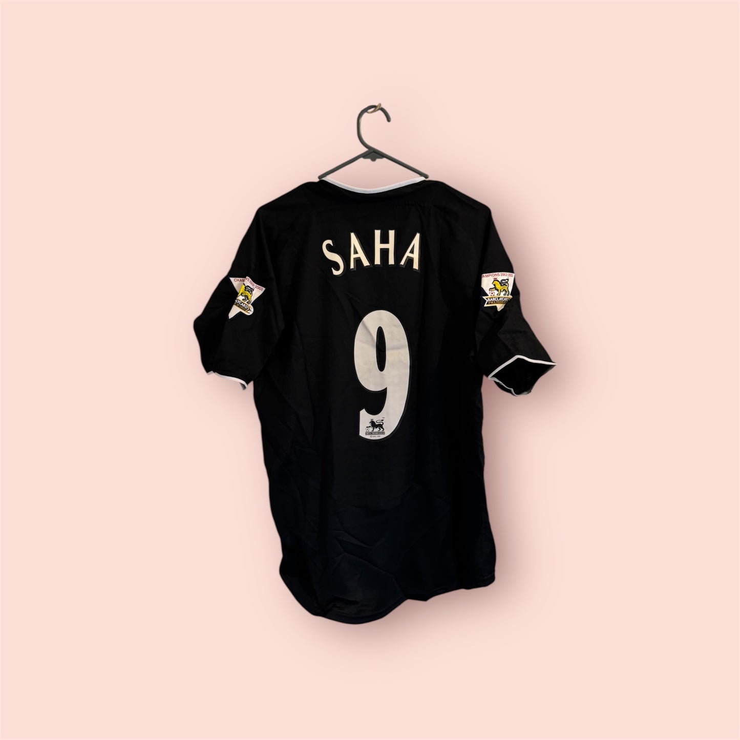Manchester United Football Shirt - 2003 / 2004 - Away - Small - #9 Louis Saha