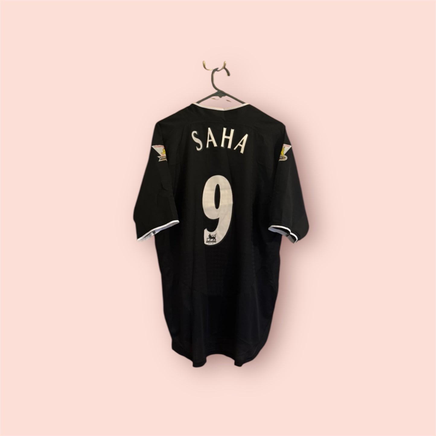 Manchester United Football Shirt - 2003 / 2004 - Away - Medium - #9 Louis Saha