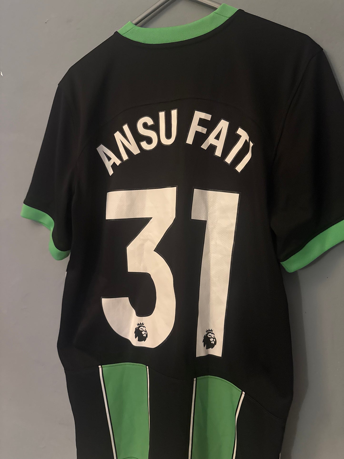 Brighton & Hove Albion Football Shirt - 2023 / 2024 - Away - Small - #31 Ansu Fati