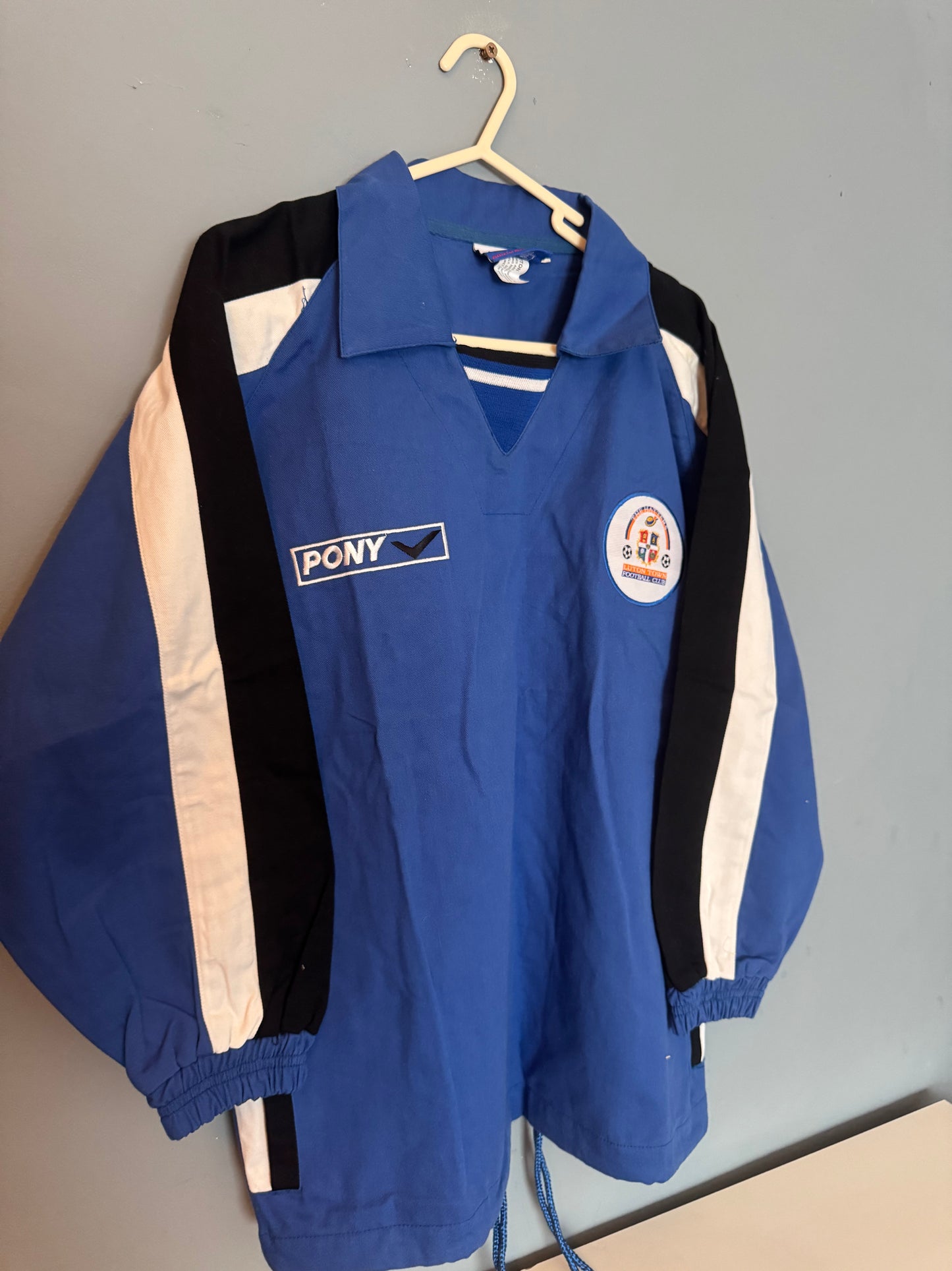 Luton Town Football Shirt - 1995 / 1996 / 1997 - Training Drill Top - Rare Vintage