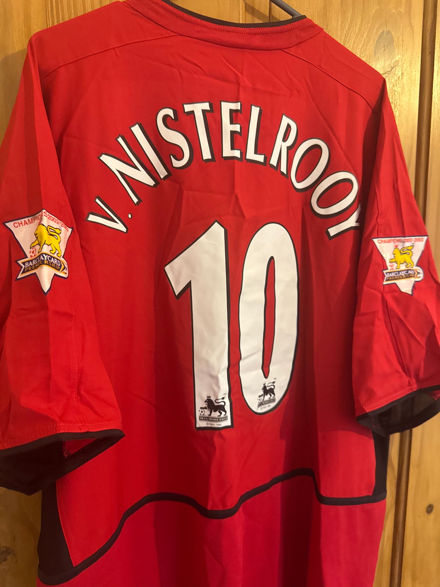 Manchester United Football Shirt - 2002 / 2003 / 2004 - Home - XXL - #10 Ruud van Nistelrooy