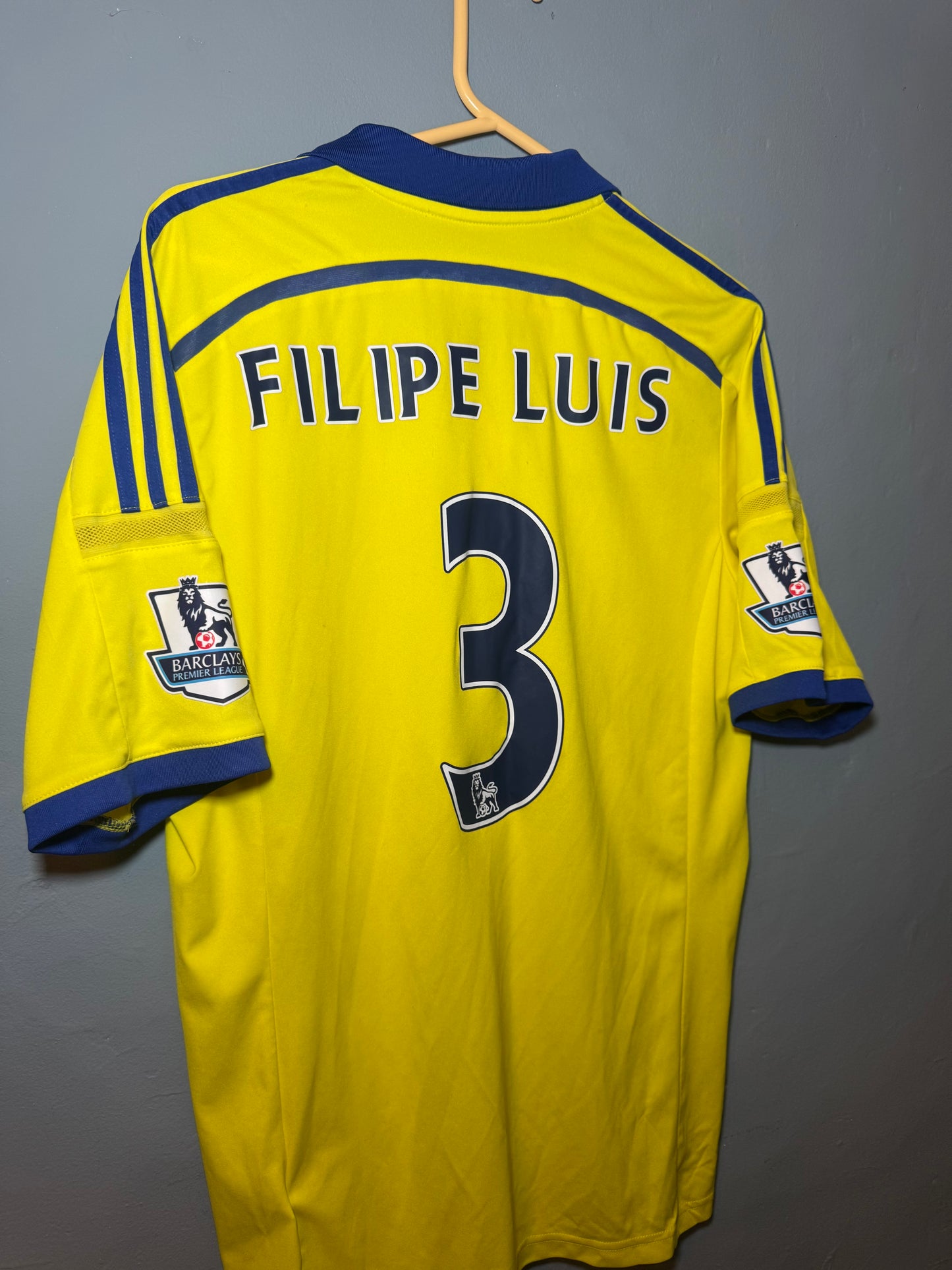 Chelsea Football Shirt - 2014 / 2015 - Away - Large - #3 Filipe Luis