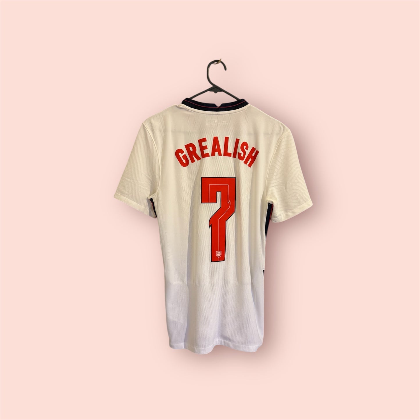 England Football Shirt - 2020 - Home - Small - Vaporknit - #7 Jack Grealish