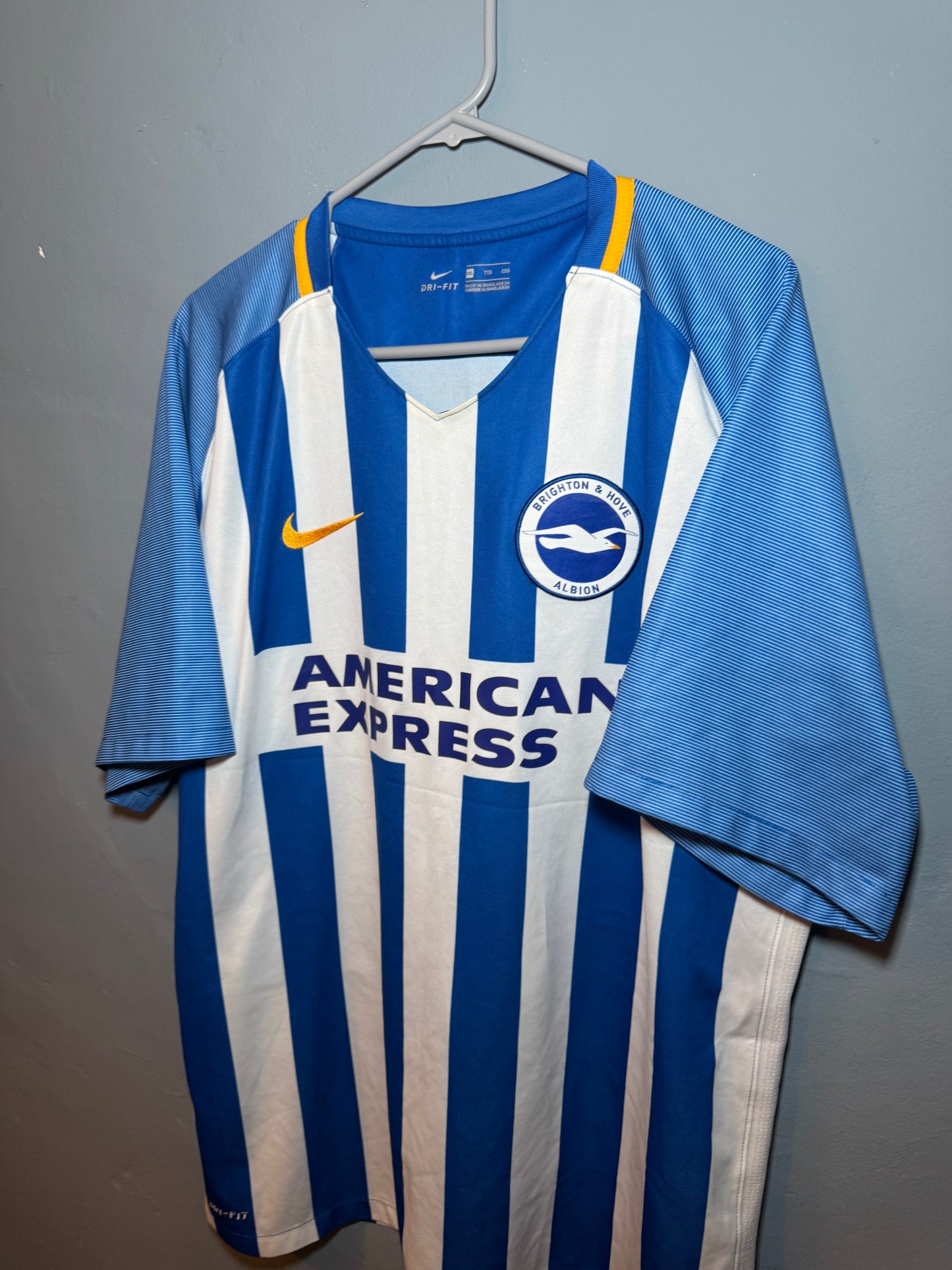 Brighton & Hove Albion Football Shirt - 2017 / 2018 - Home - XXL