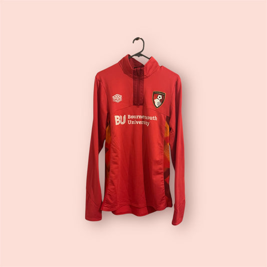 AFC Bournemouth Football Shirt - 2022 / 2023 / 2024 - 1/4 Zip Training Top - Small