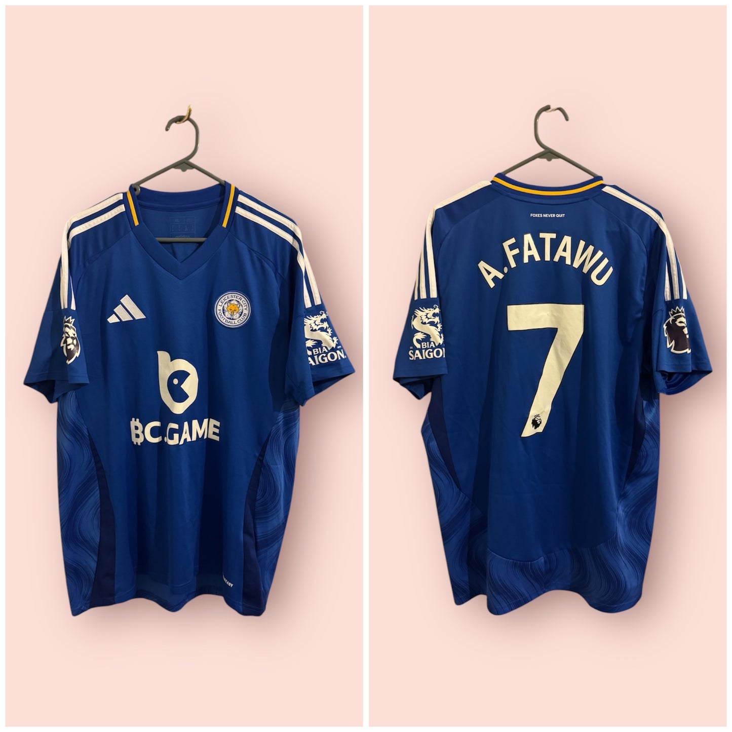 Leicester City Football Shirt - 2024 / 2025 - Home - XL - #7 Fatawu