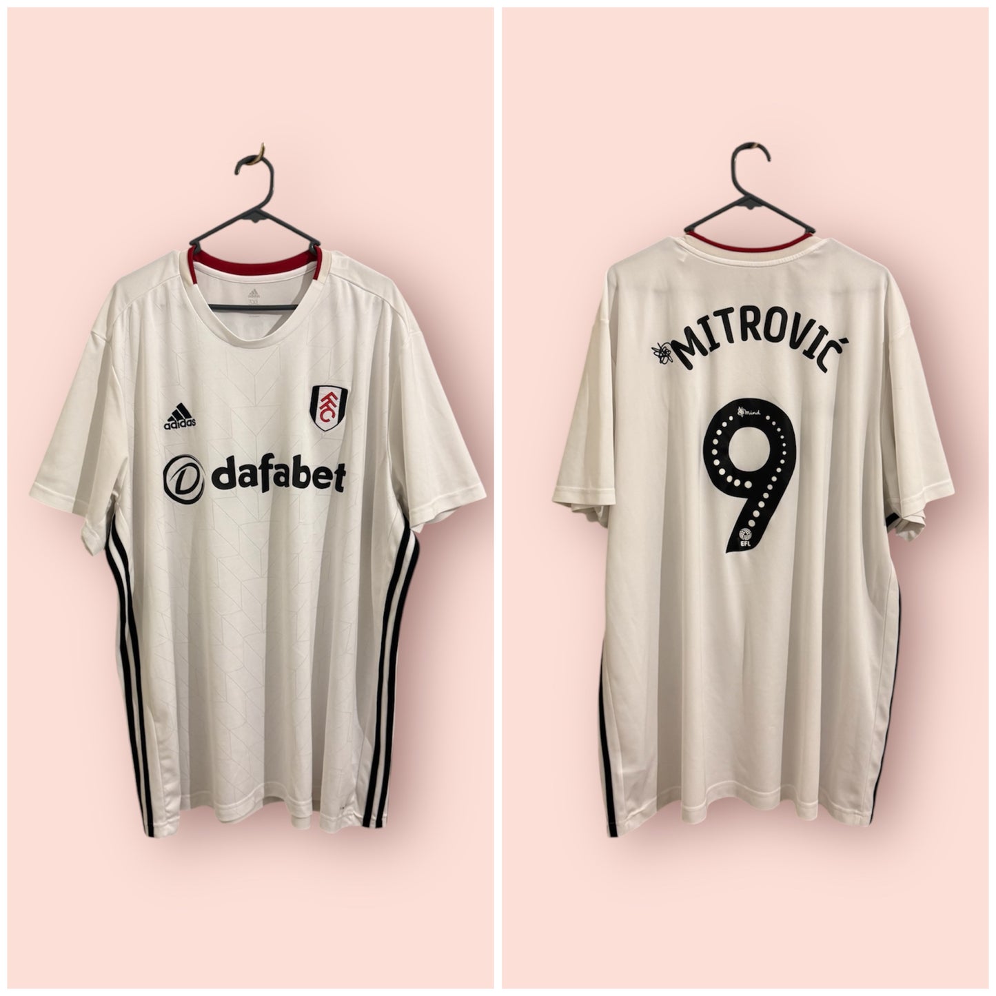 Fulham Football Shirt - 2019 / 2020 - Home - XXXL - #9 Mitrovic