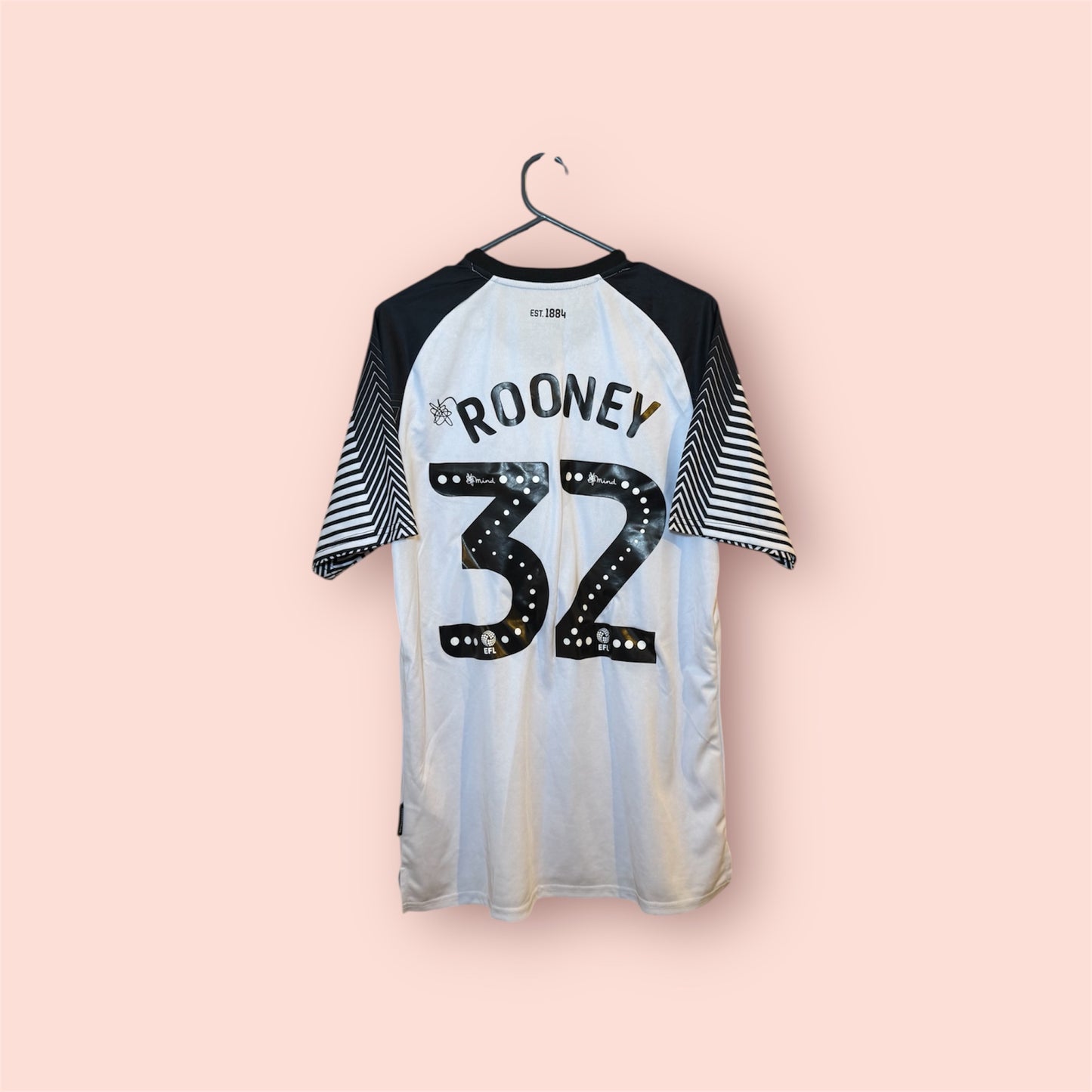 Derby County Football Shirt - 2019 / 2020 - Home - Large - #32 Wayne Rooney
