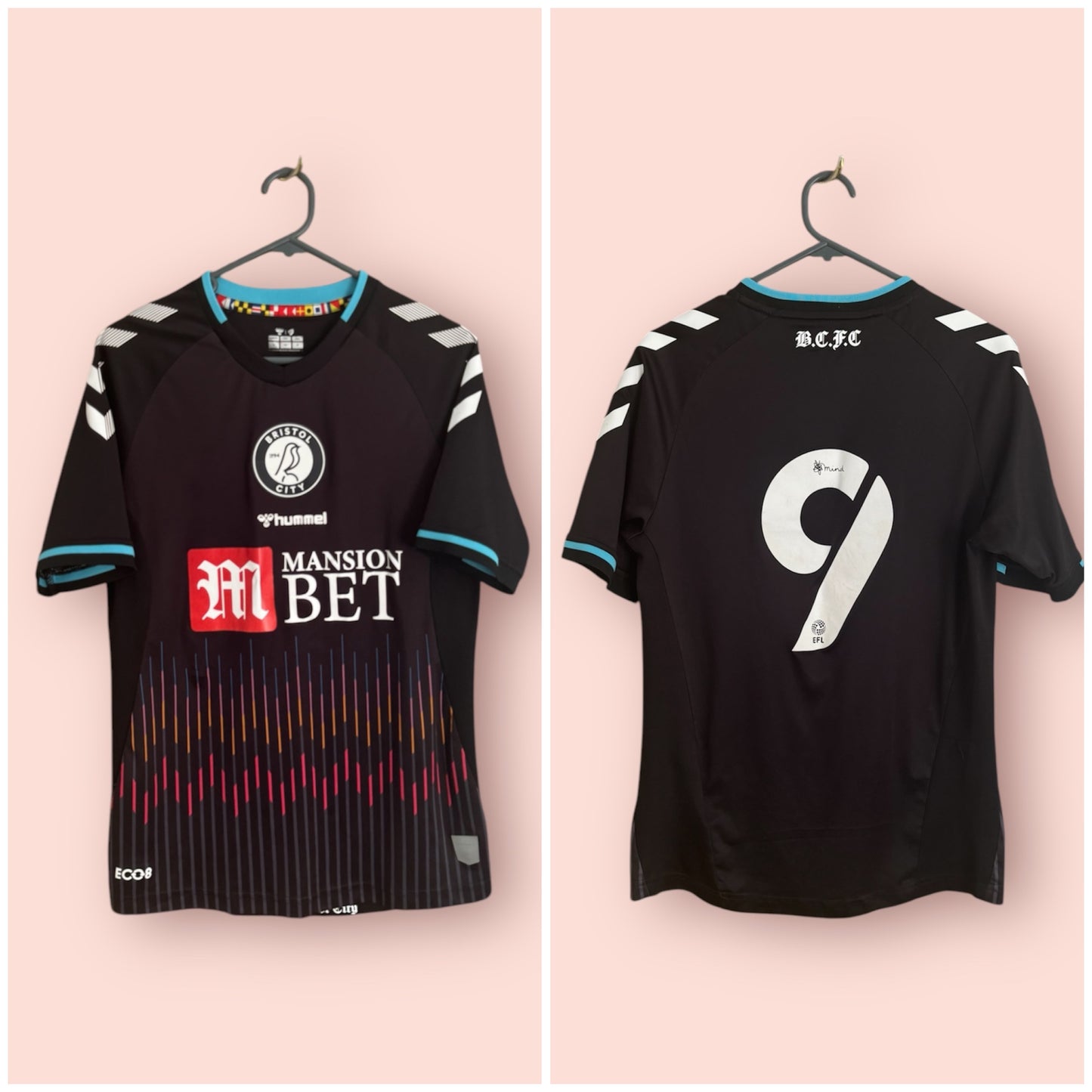 Bristol City Football Shirt - 2021 / 2022 - Away - Small - #9