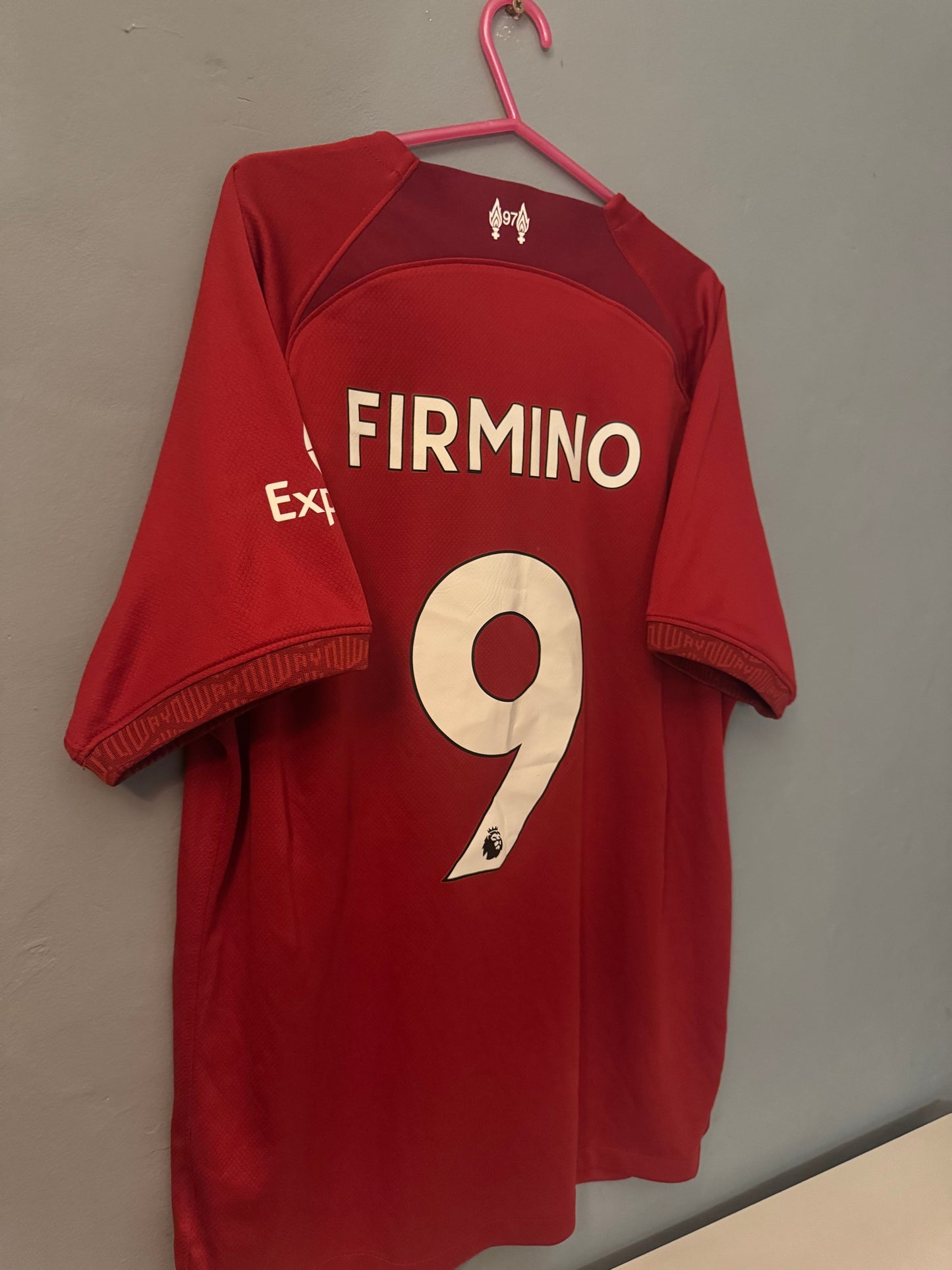 Liverpool Football Shirt - 2022 / 2023 - Home - Large - #9 Roberto Firmino