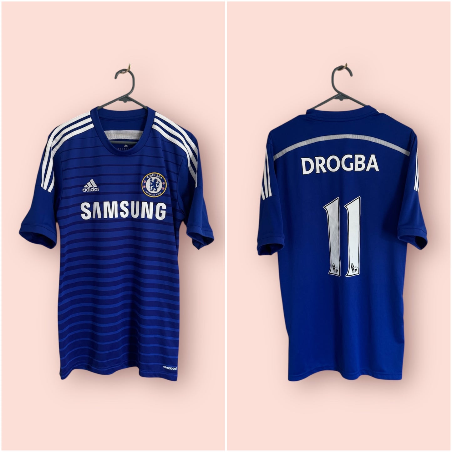 Chelsea Football Shirt - 2014 / 2015 - Home - Medium - #11 Didier Drogba