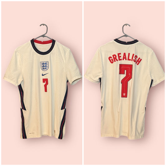 England Football Shirt - 2020 - Home - Medium - Vaporknit - #7 Jack Grealish