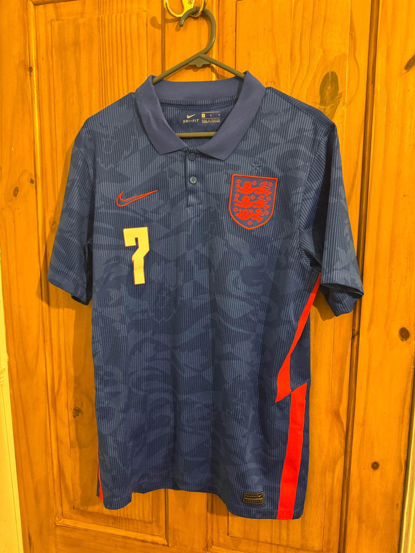 England Football Shirt - 2020 - Away - Medium - #7 Jack Grealish