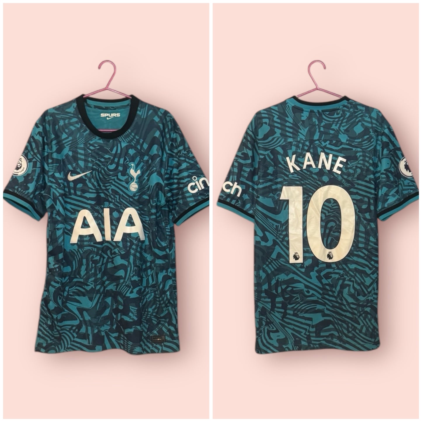 Tottenham Hotspur Football Shirt - 2022 / 2023 - Third - Small - #10 Harry Kane