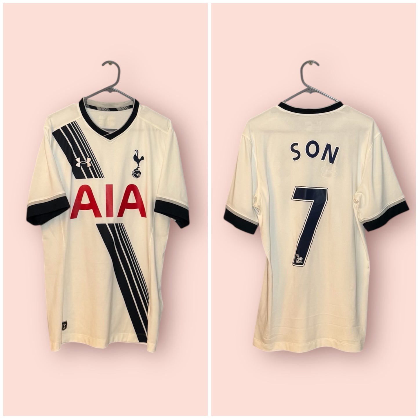 Tottenham Hotspur Football Shirt - 2015 / 2016 - Home - Medium - #7 Heung Min Son
