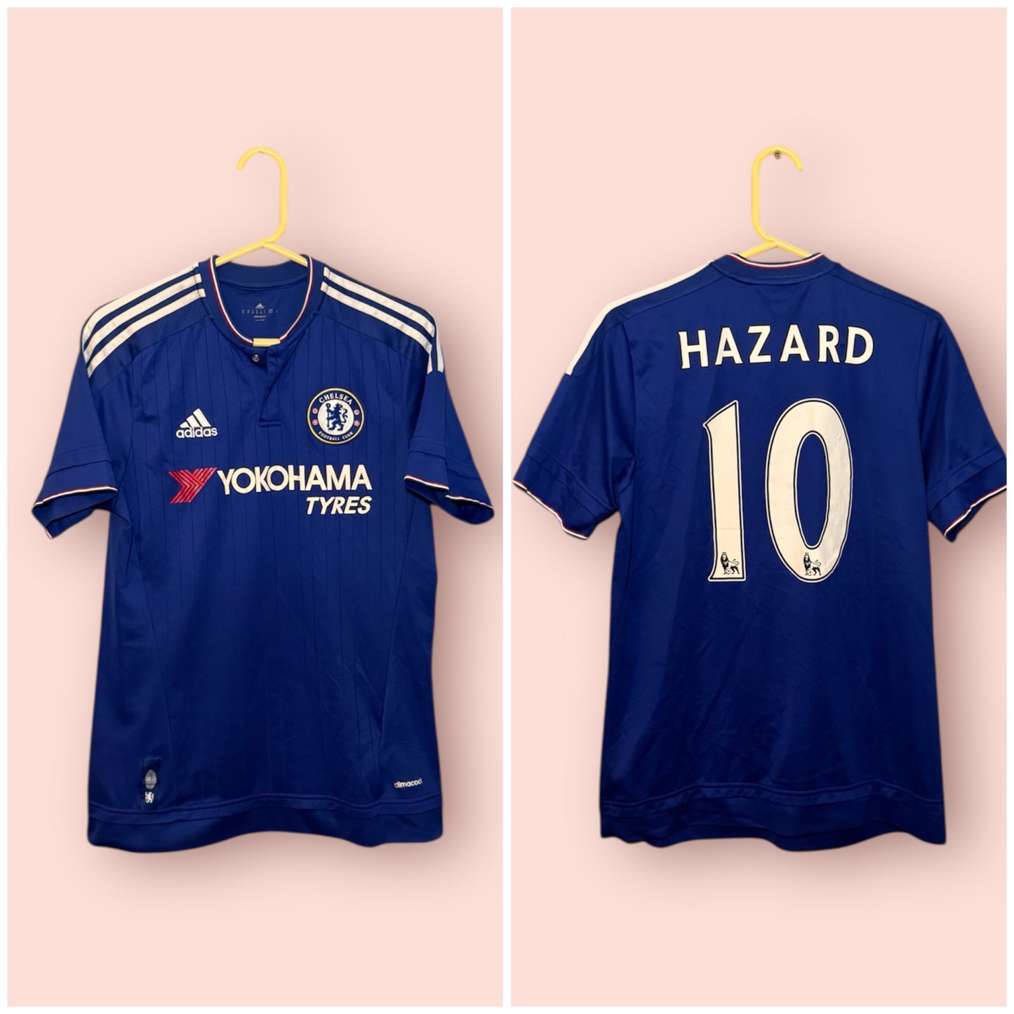 Chelsea Football Shirt - 2015 / 2016 - Home - Medium - #10 Eden Hazard