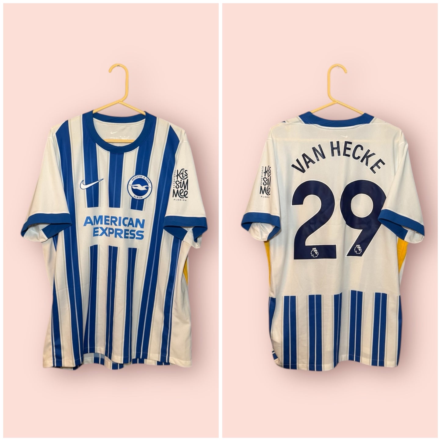 Brighton and Hove Albion Football Shirt - 2024 / 2025 - Home - XL - #29 van Hecke