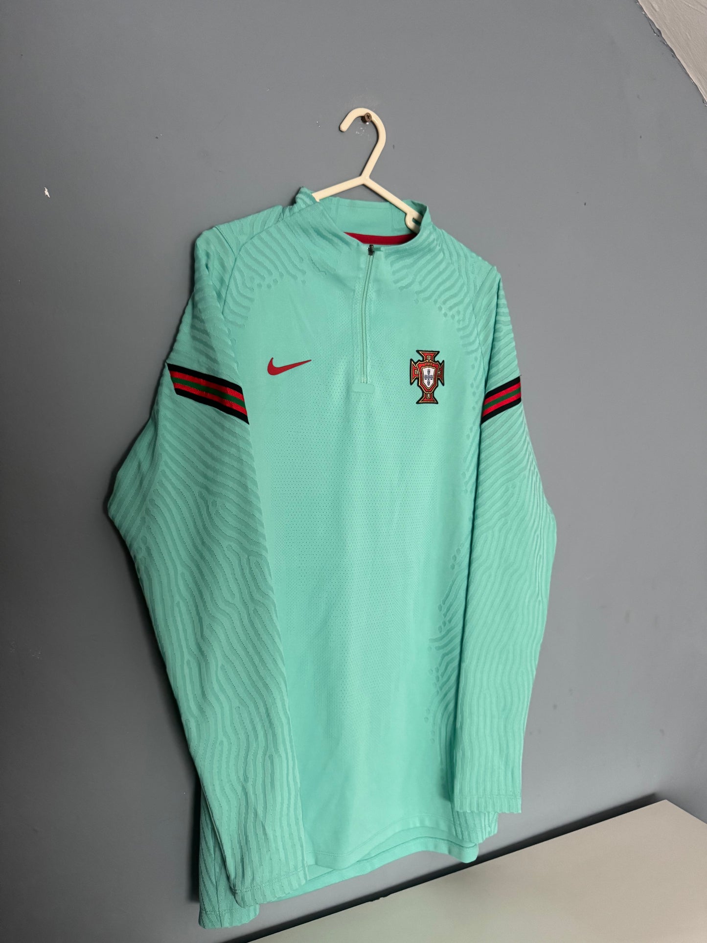 Portugal Football Shirt - 2020 / 2021 - Quarter 1/4 Zip - Nike VaporKnit Drill Top - Large