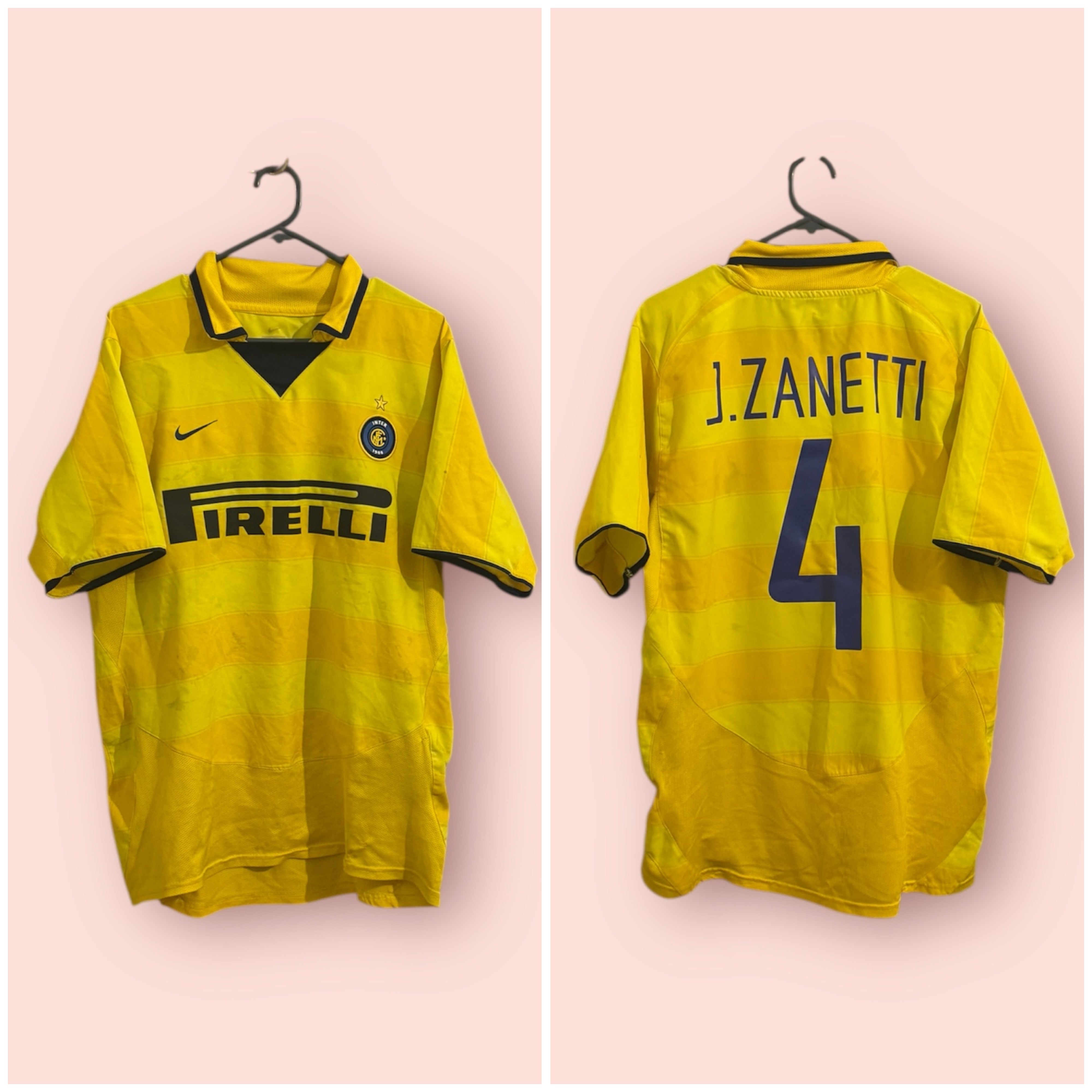 Inter Milan Football Shirt - 2003 / 2004 - Away - Medium - #4