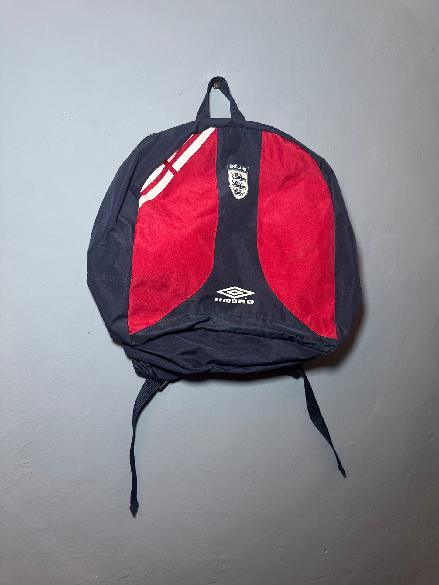 Vintage England Football Umbro Backpack Navy Blue 2001 / 2002