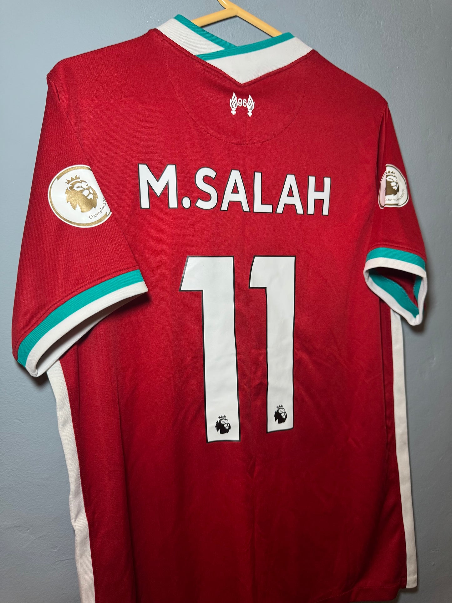 Liverpool Football Shirt - 2020 / 2021 - Home - Large - #11 Salah