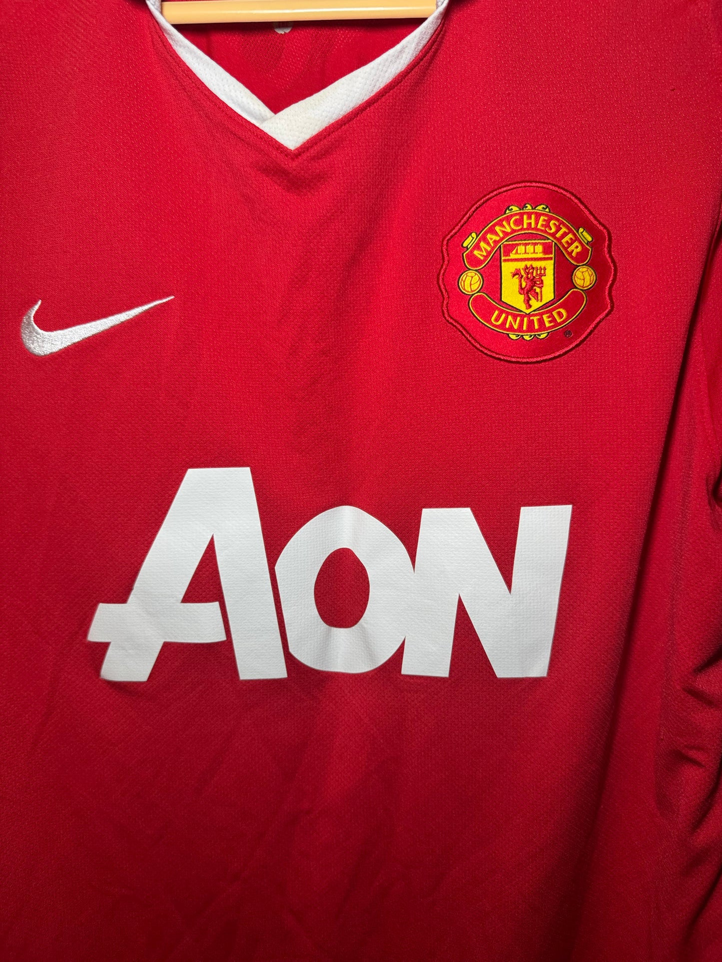 Manchester United Football Shirt - 2010 / 2011 - Home - Medium - #18 Scholes