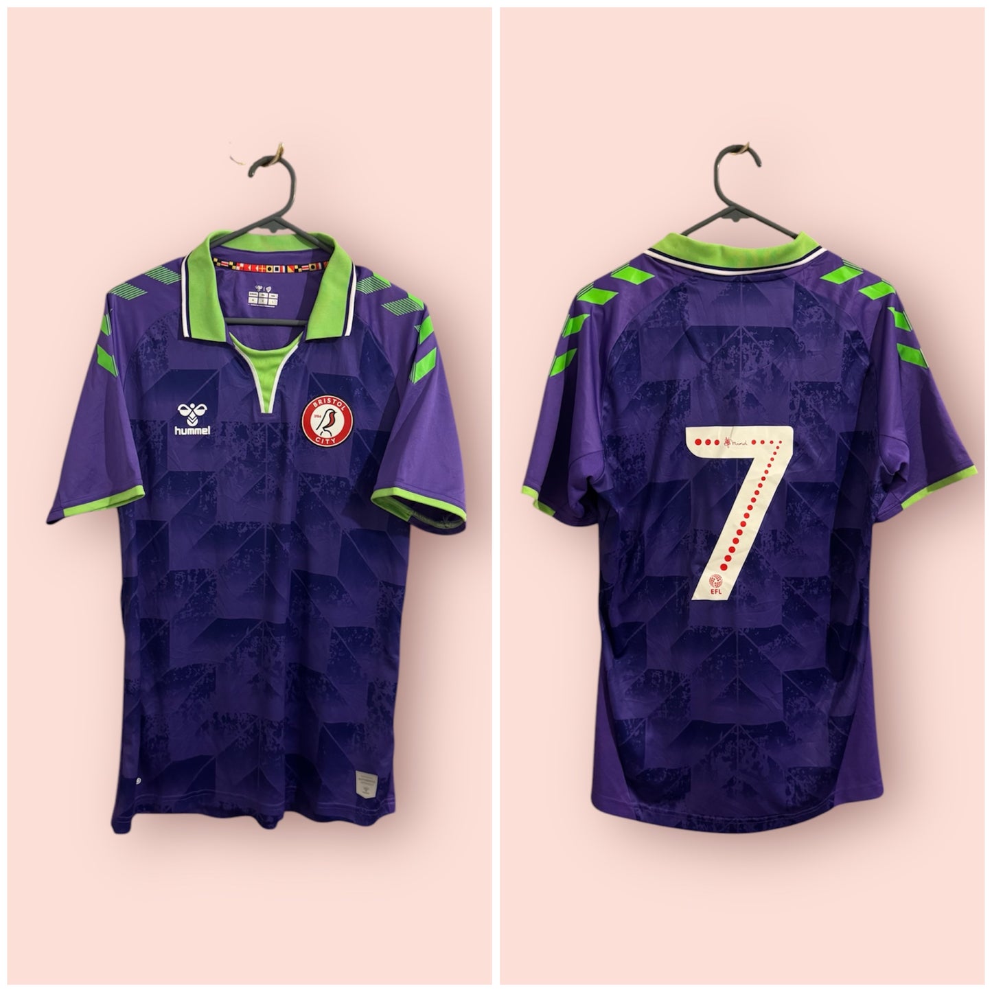 Bristol City Football Shirt - 2020 / 2021 - Away - Medium - #7