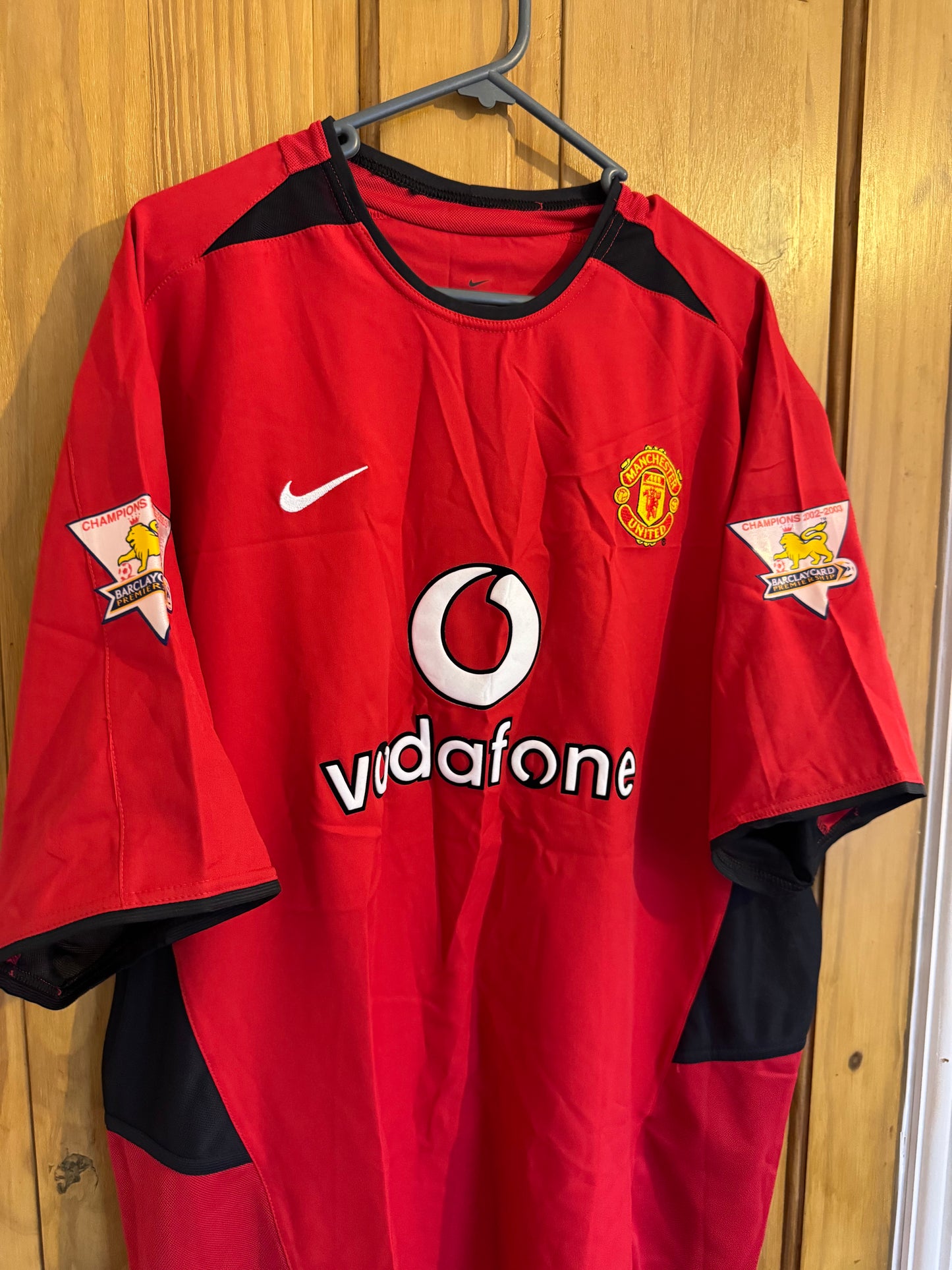 Manchester United Football Shirt - 2002 / 2003 / 2004 - Home - XL - #9 Saha